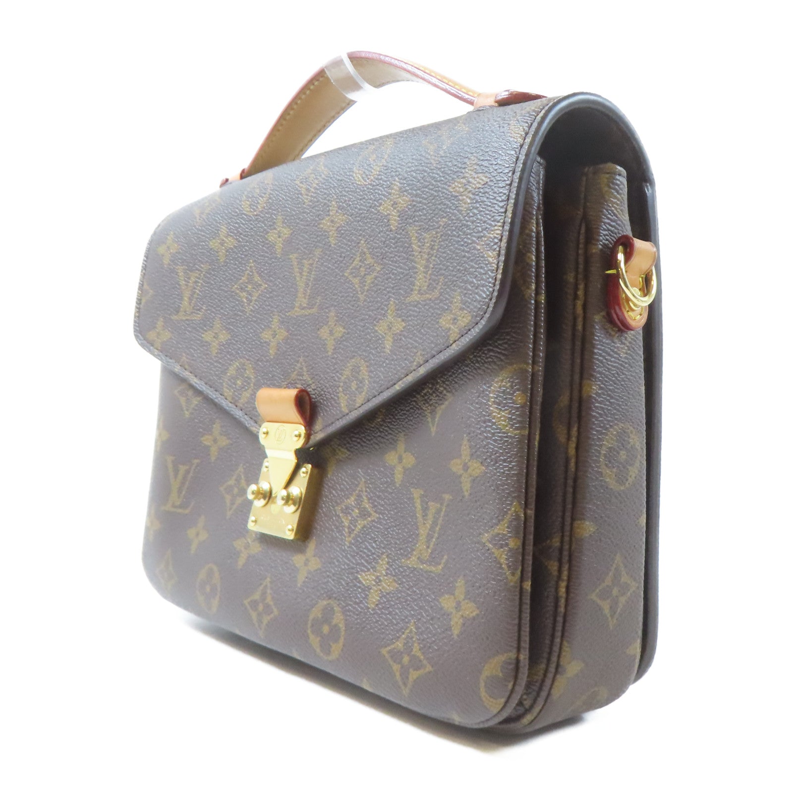 LOUIS VUITTON Monogram Pochette Metis金扣手挽肩背兩用袋啡色