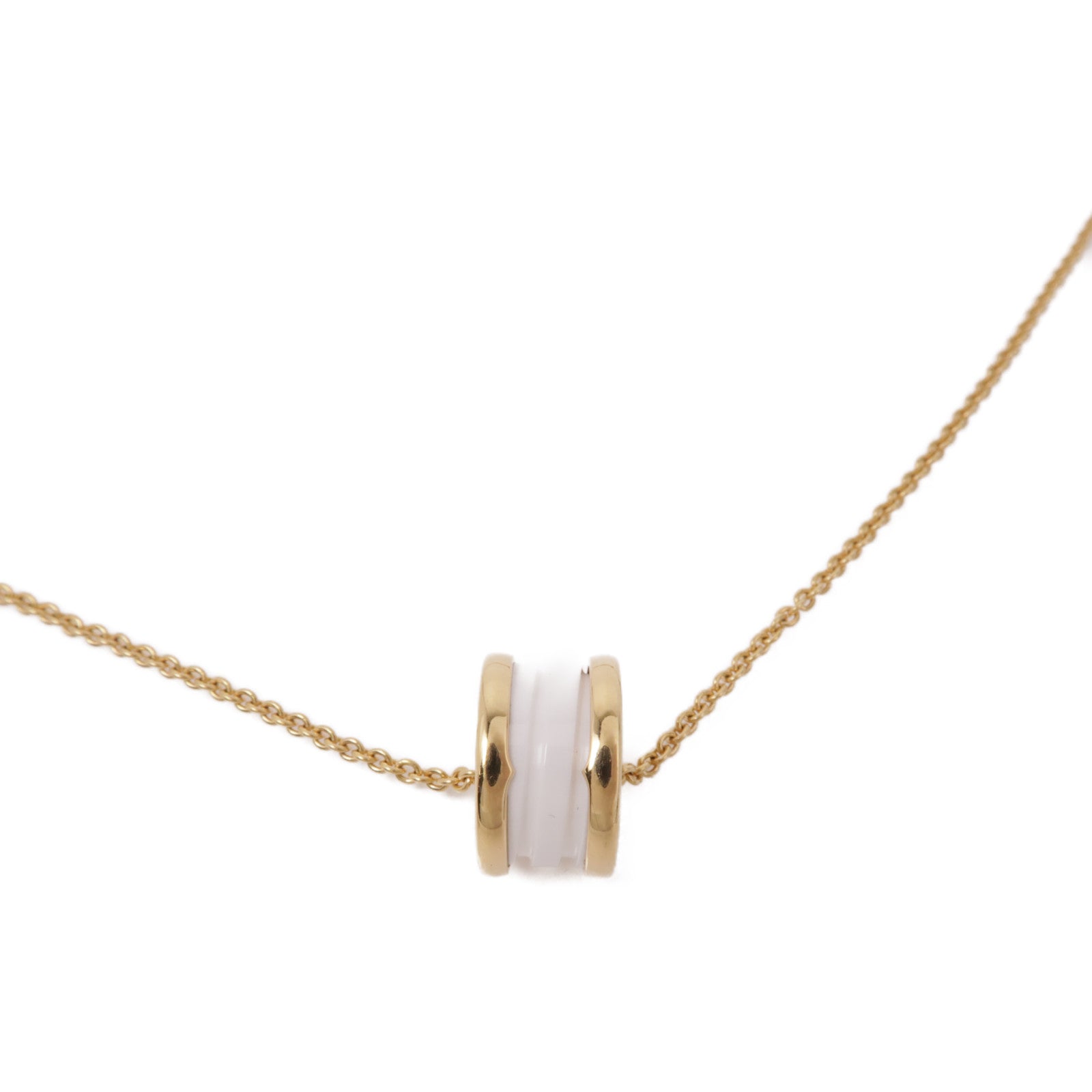 BVLGARI 【激減優惠】18K黃金/陶瓷B-Zero1 Necklace項鍊