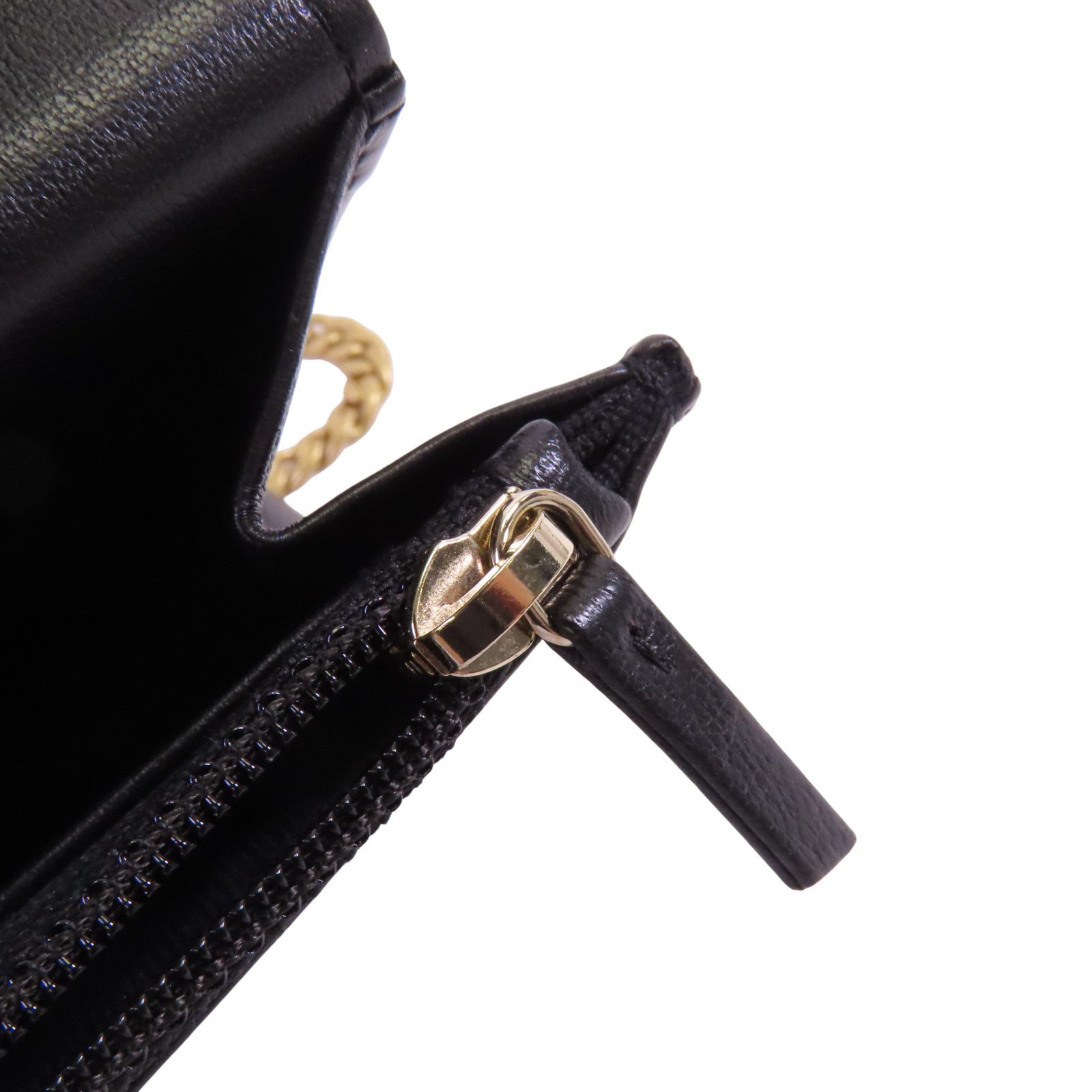 CHANEL 羊皮皮革WOC Gold Ball Adjustable金扣鏈帶錢包肩背袋