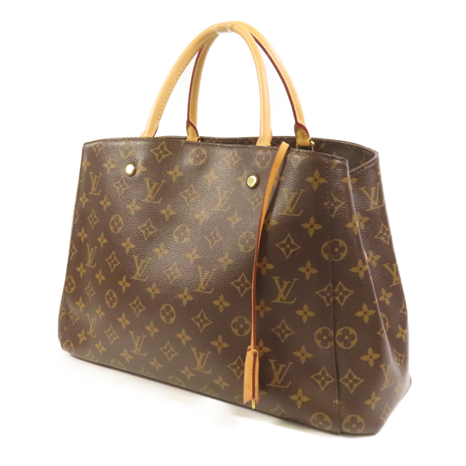 LOUIS VUITTON Monogram Montaigne MM金扣手挽肩背兩用袋