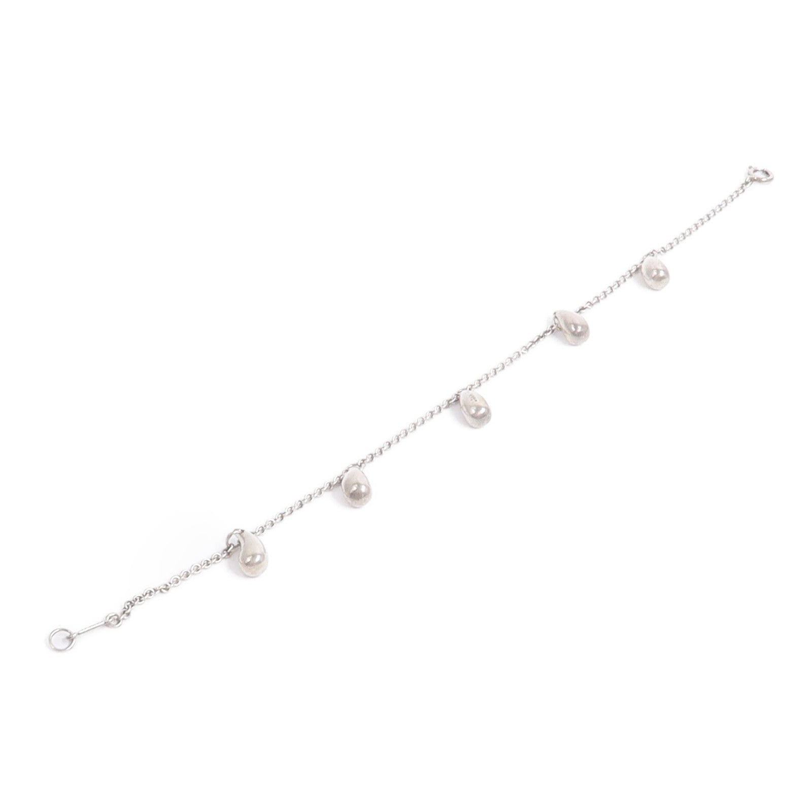 TIFFANY＆CO 925純銀Elsa Peretti Teardrop 5 Bracelet手鏈