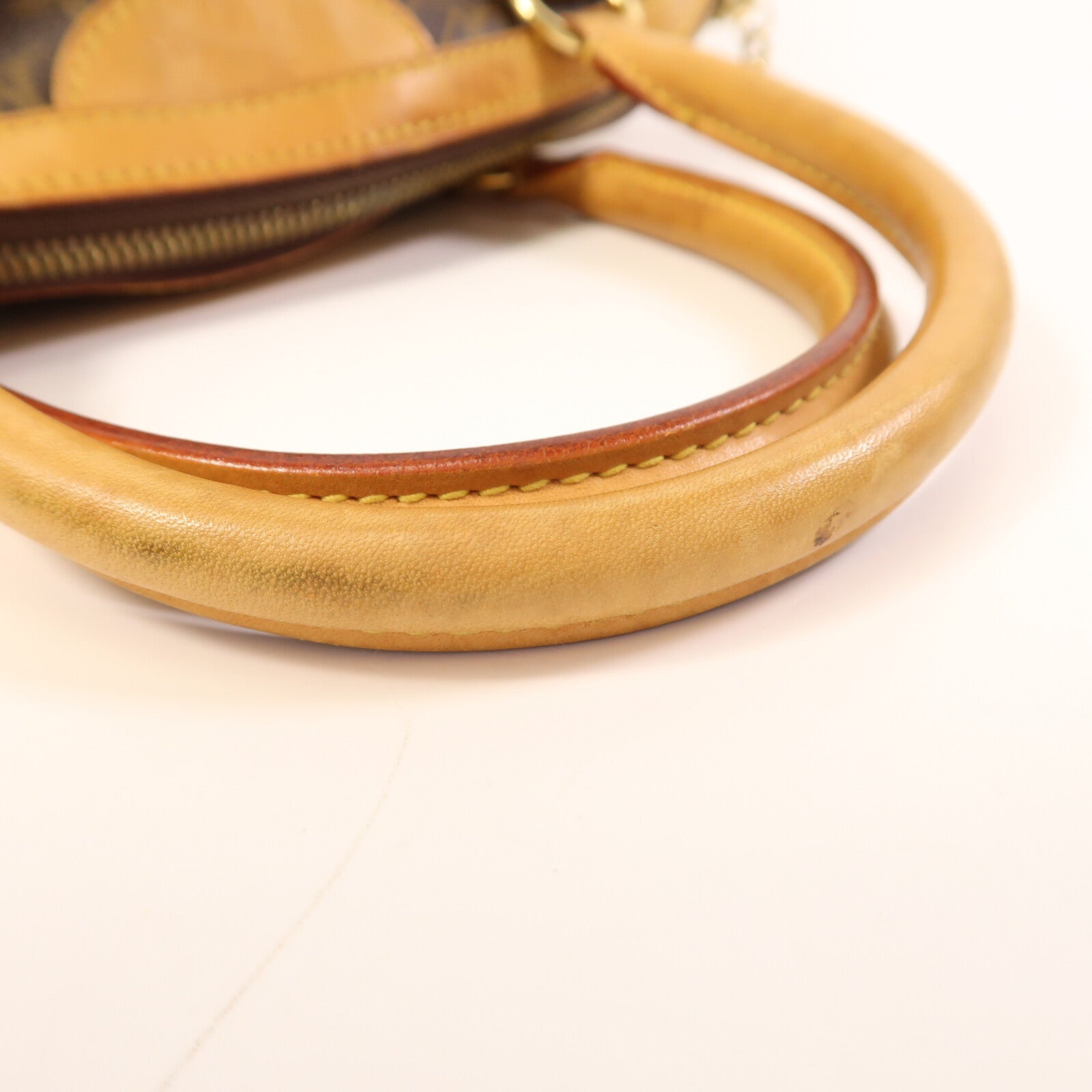 LOUIS VUITTON Monogram Tivoli PM金扣手挽袋棕色