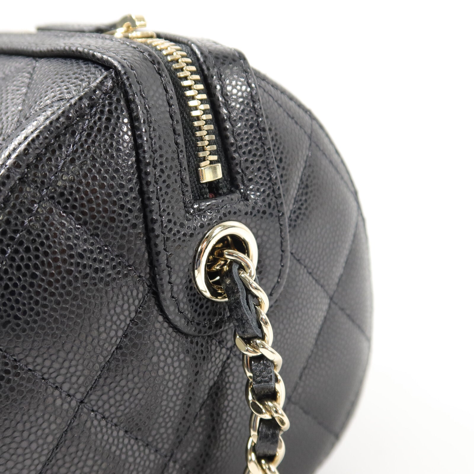 CHANEL 牛皮皮革Mini Bowling Bag手挽肩背兩用袋