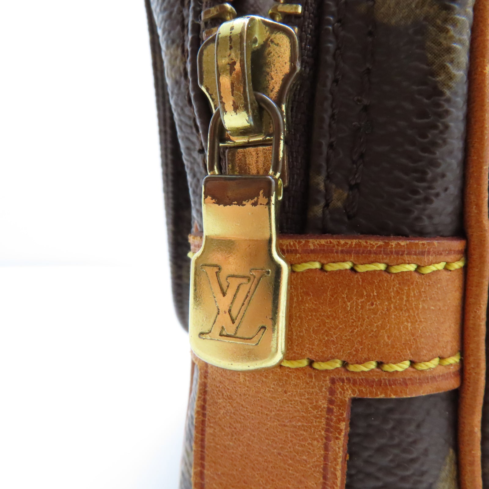 LOUIS VUITTON Monogram Pochette Marly Bandouliere金扣肩背袋啡色