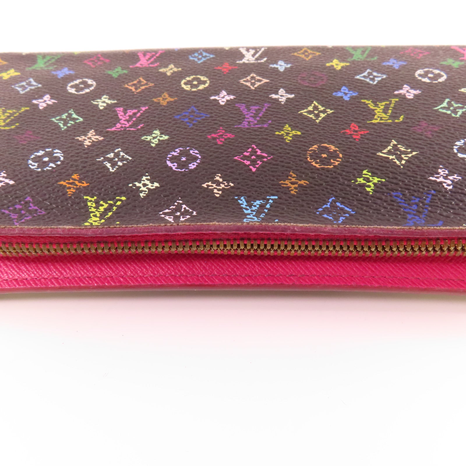 LOUIS VUITTON 【激減優惠】Monogram Multicolore Long Bifold Wallet金扣長錢包