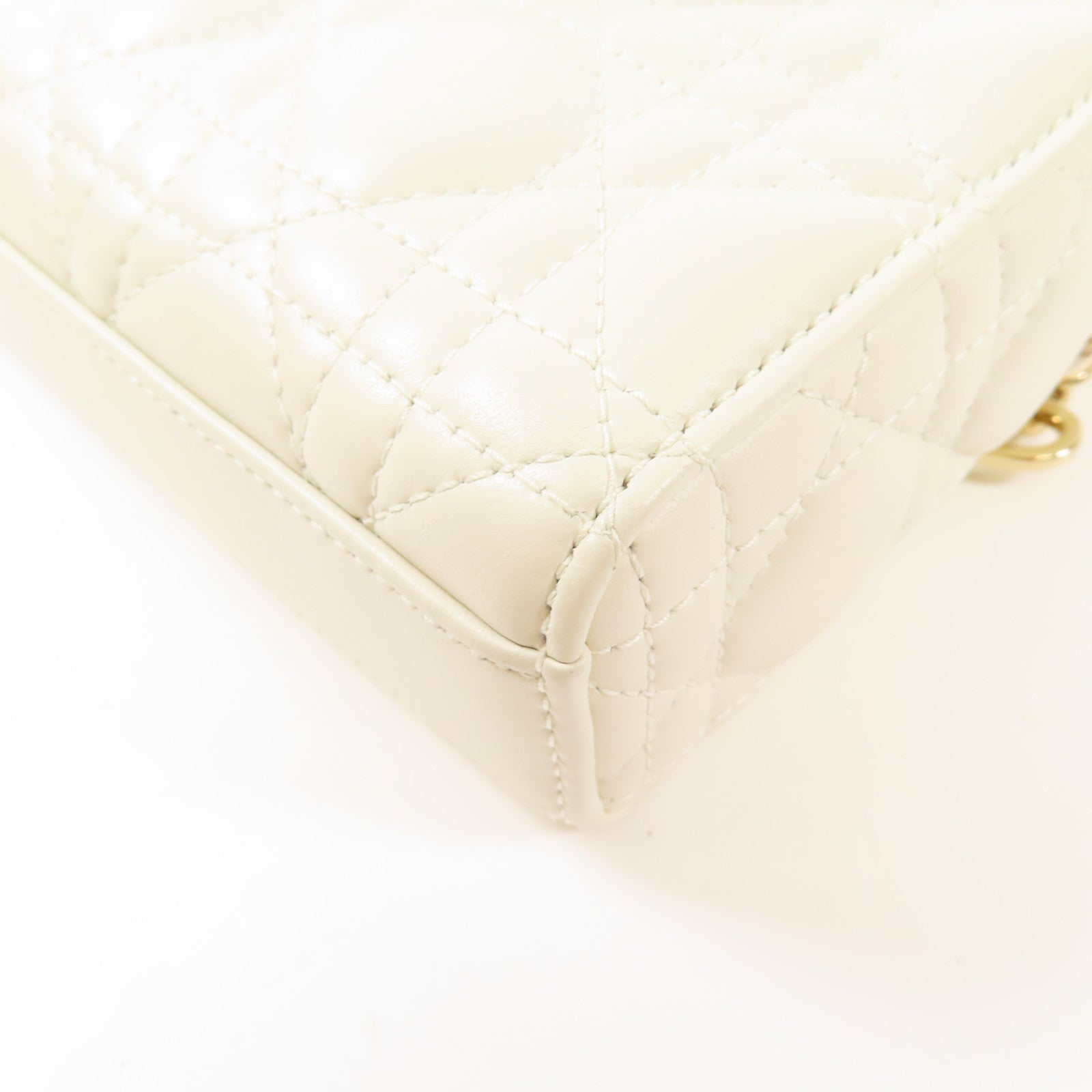 Dior 山羊皮皮革Lady D Joy金扣手挽肩背兩用袋