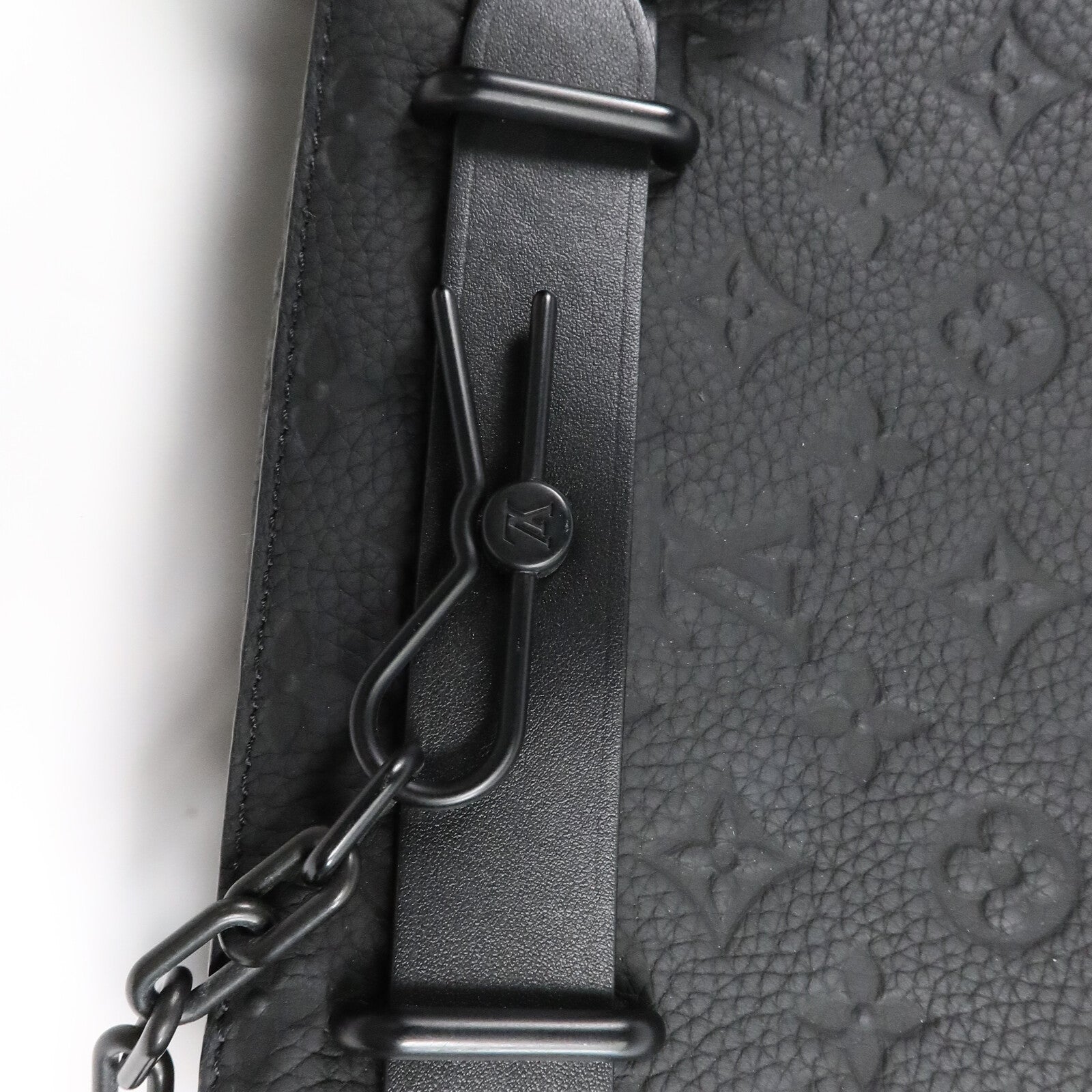 LOUIS VUITTON Monogram Taurillon Steamer Messenger肩背袋