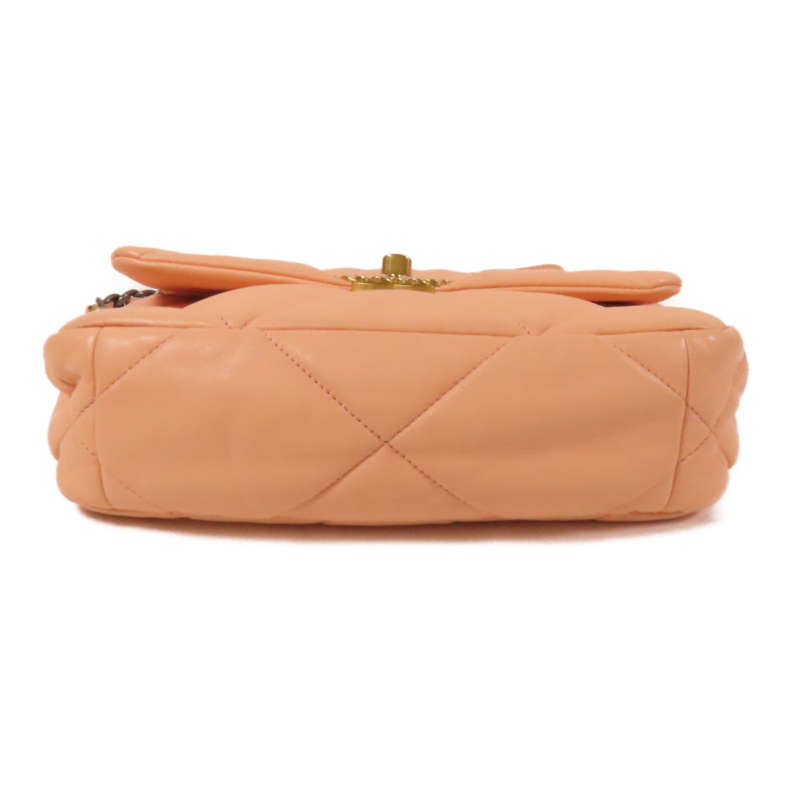 CHANEL 羊皮皮革Chanel 19 Small金扣鏈帶肩背袋