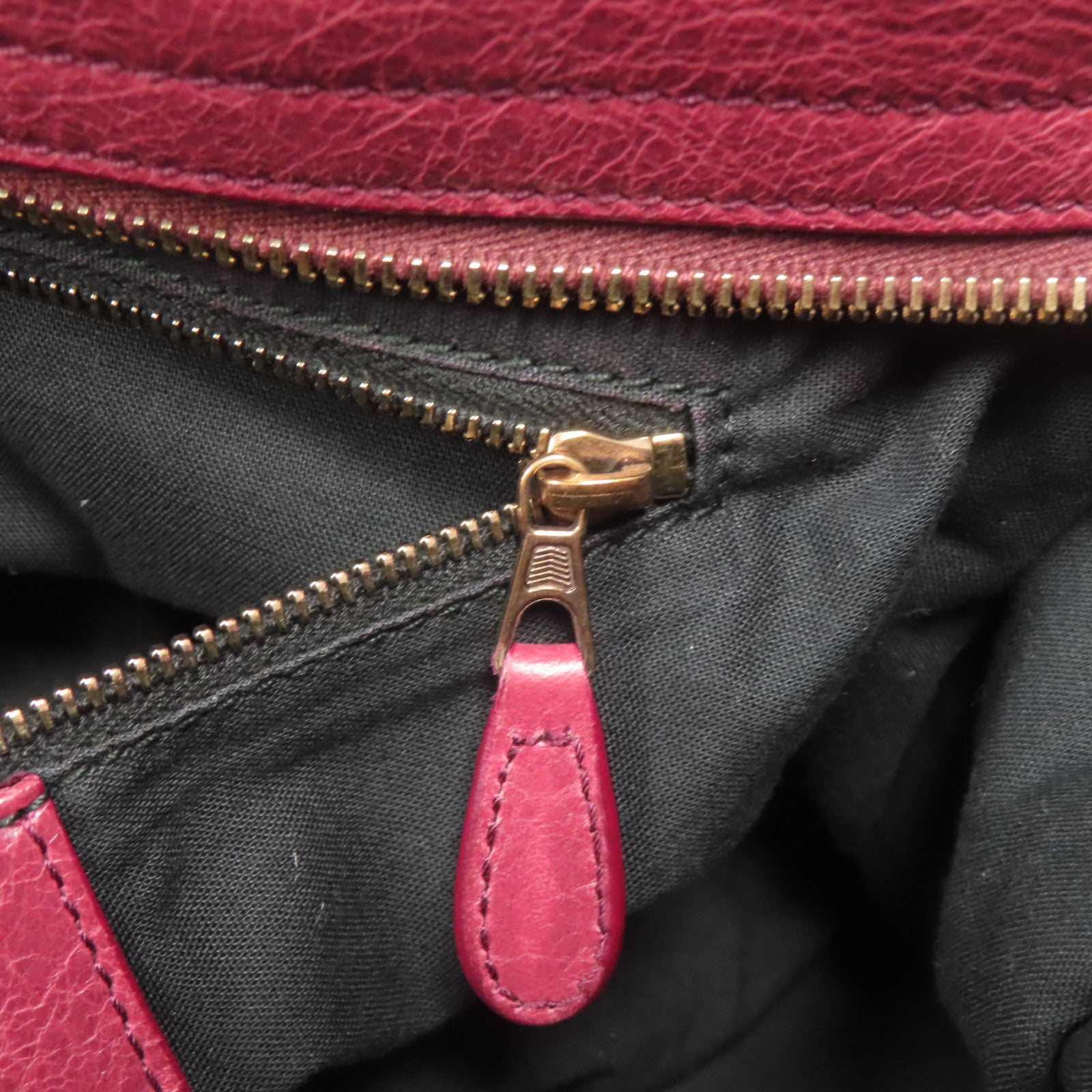 BALENCIAGA 【激減優惠】牛皮皮革Giant City金扣手挽肩背兩用袋紅色