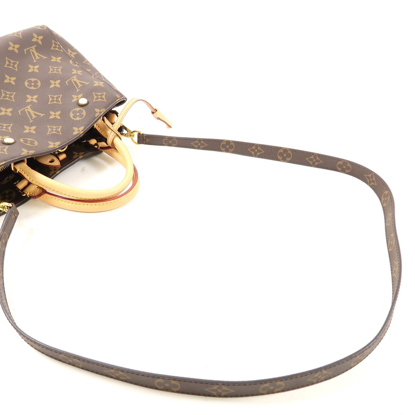LOUIS VUITTON 【激減優惠】Monogram Montaigne金扣手挽肩背兩用袋啡色