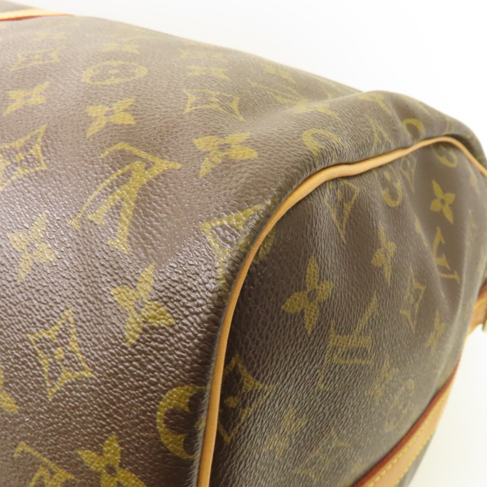 LOUIS VUITTON Monogram Keepall 50金扣波士頓包啡色
