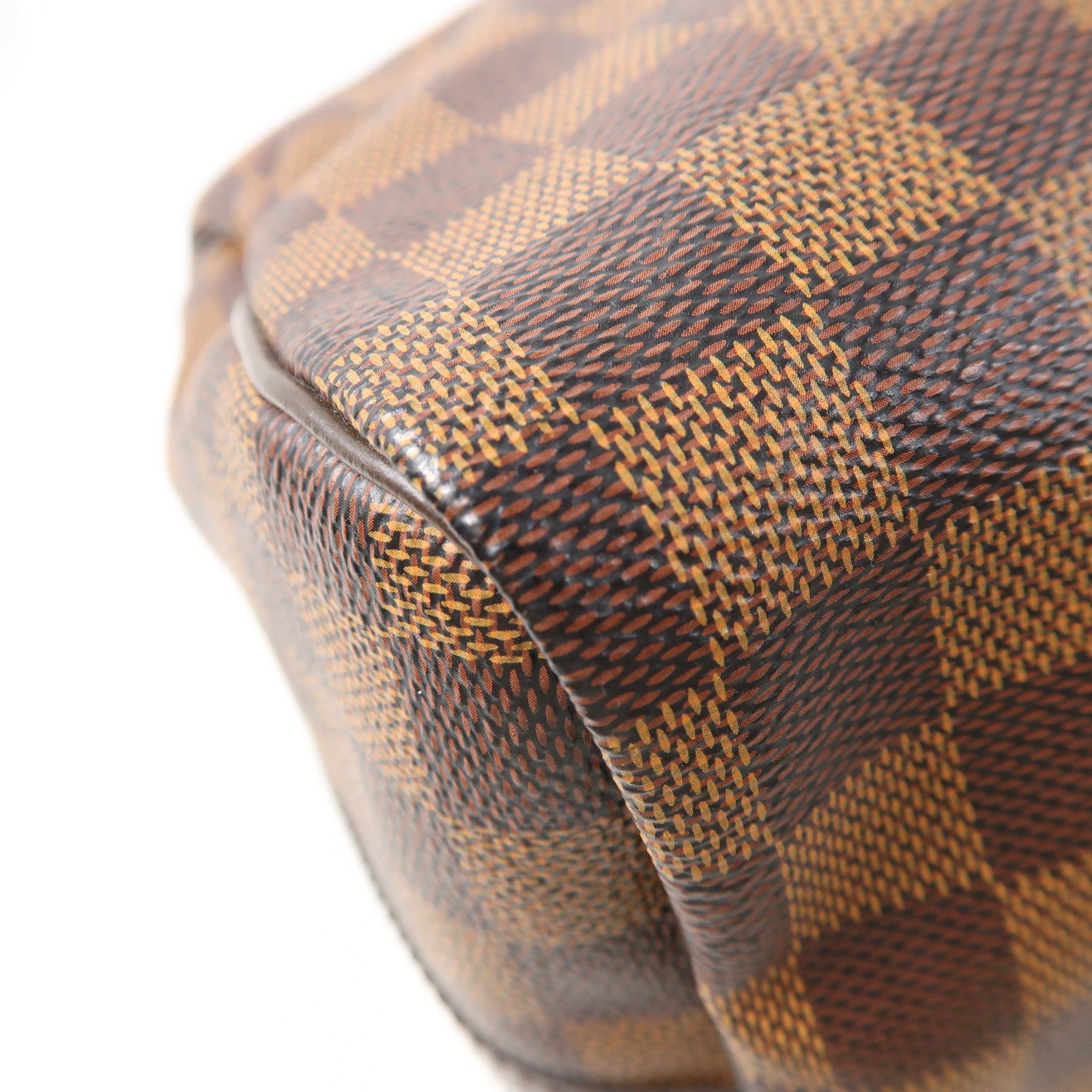 LOUIS VUITTON Damier Speedy Bandouliere 30金扣手挽肩背兩用袋棕色