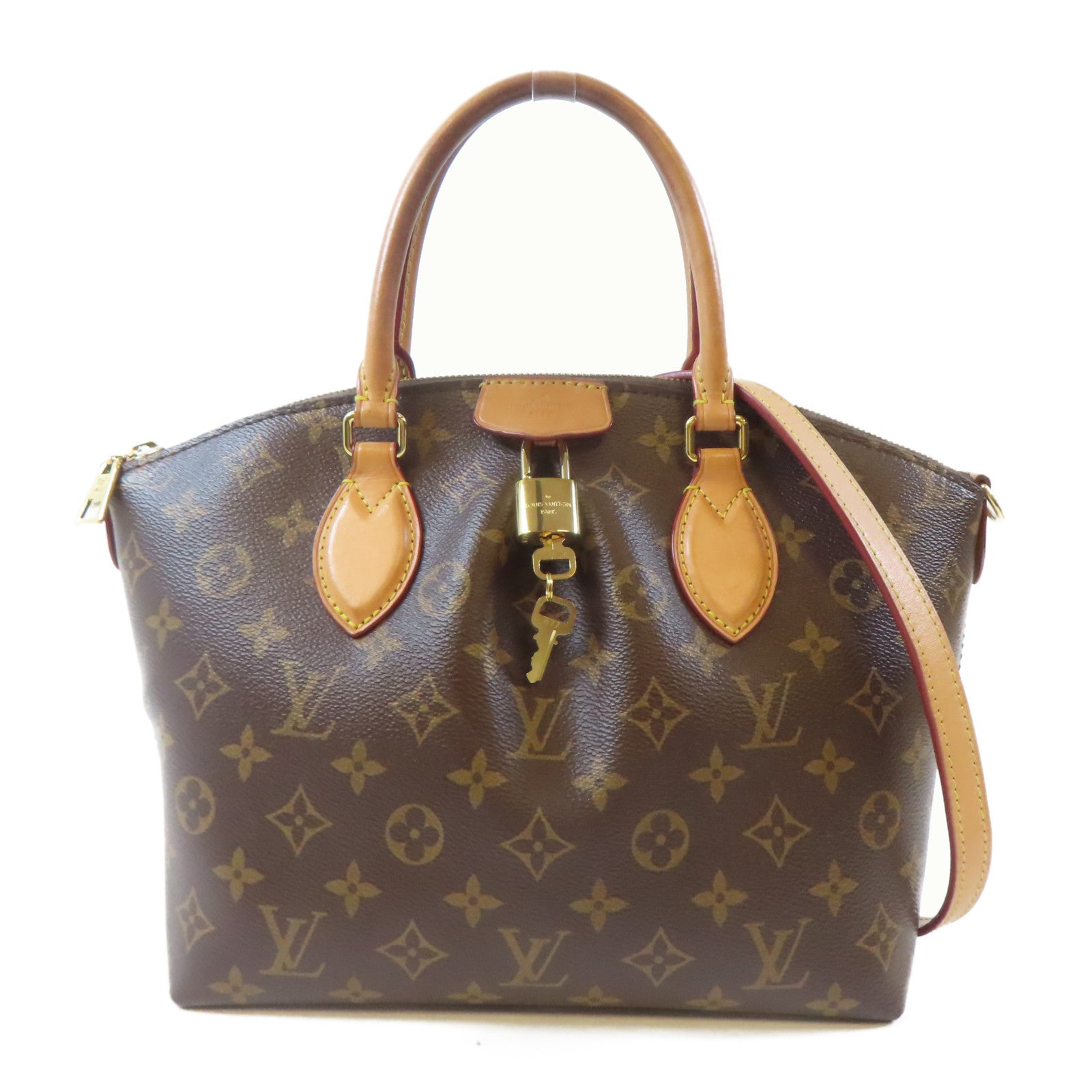 LOUIS VUITTON Monogram Boetie PM金扣手挽肩背兩用袋啡色