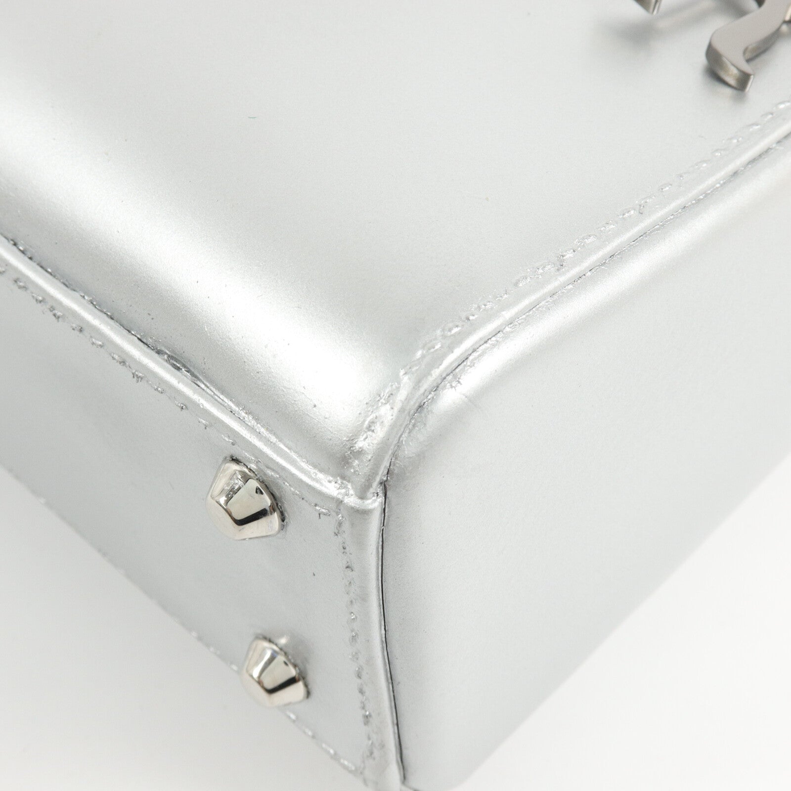 Dior Mirror Metallic Patent Mini Lady Dior Limited Edition手挽肩背兩用袋
