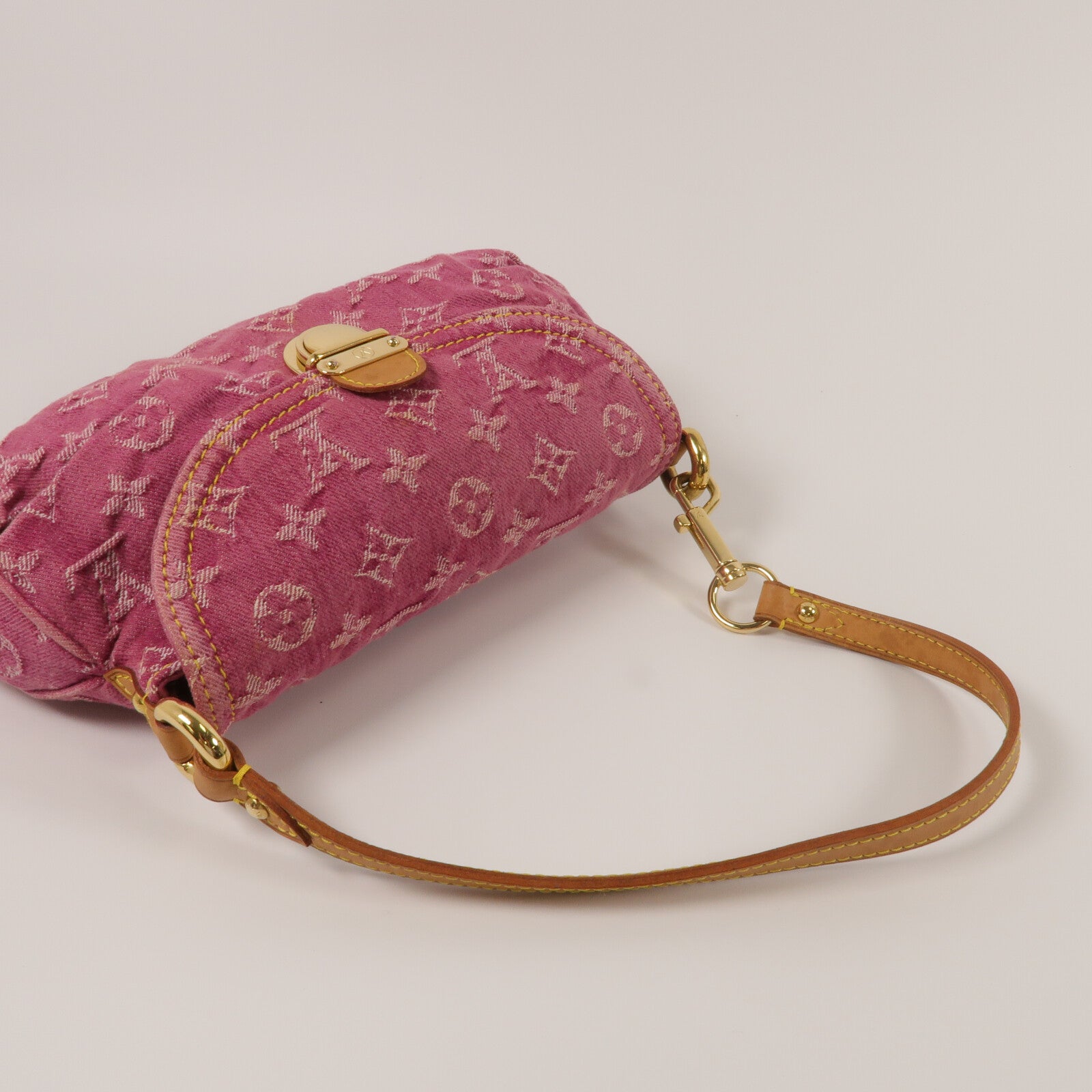 LOUIS VUITTON Monogram Denim Mini Pleaty肩背袋