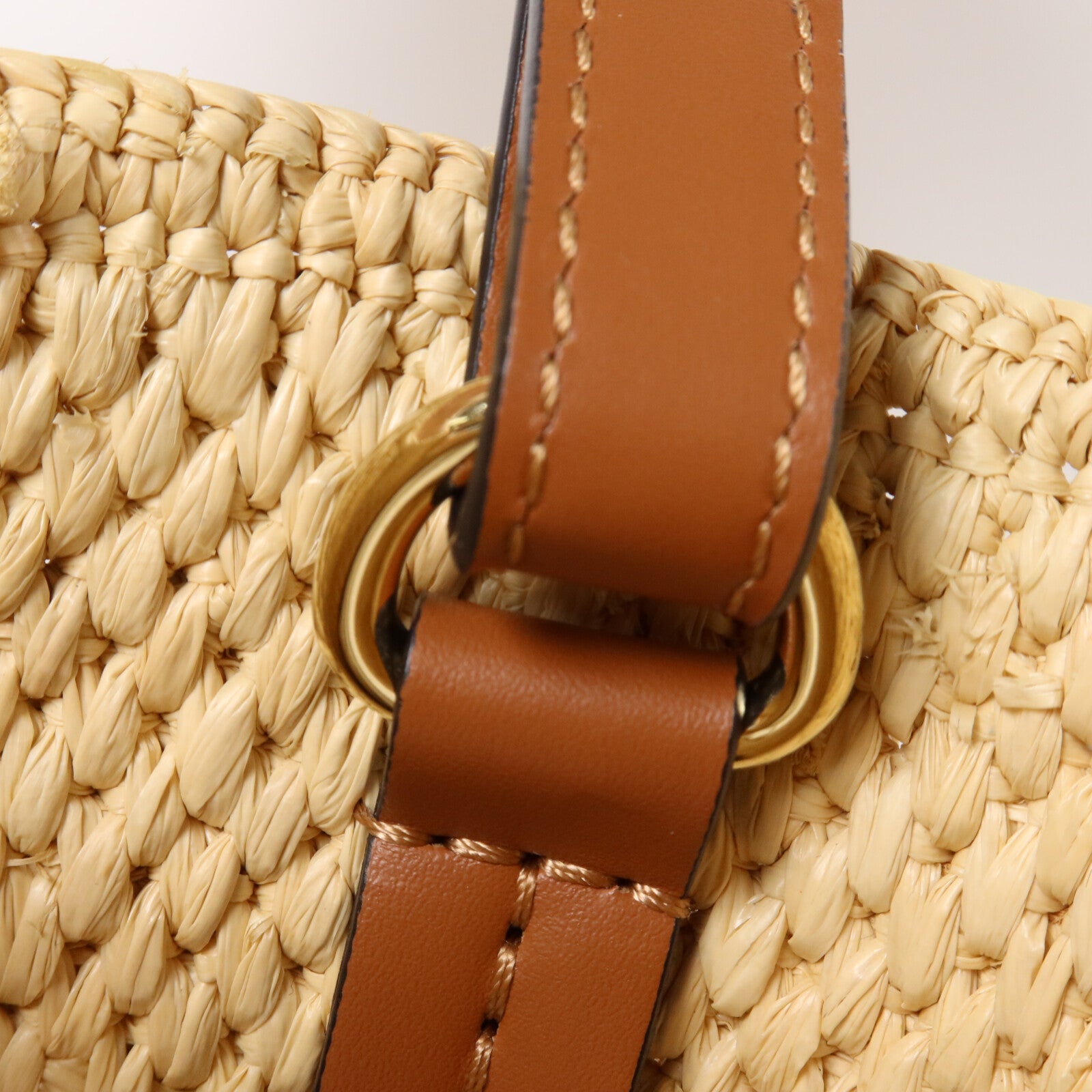 LOEWE Raffia Font Tote Medium手挽肩背兩用袋