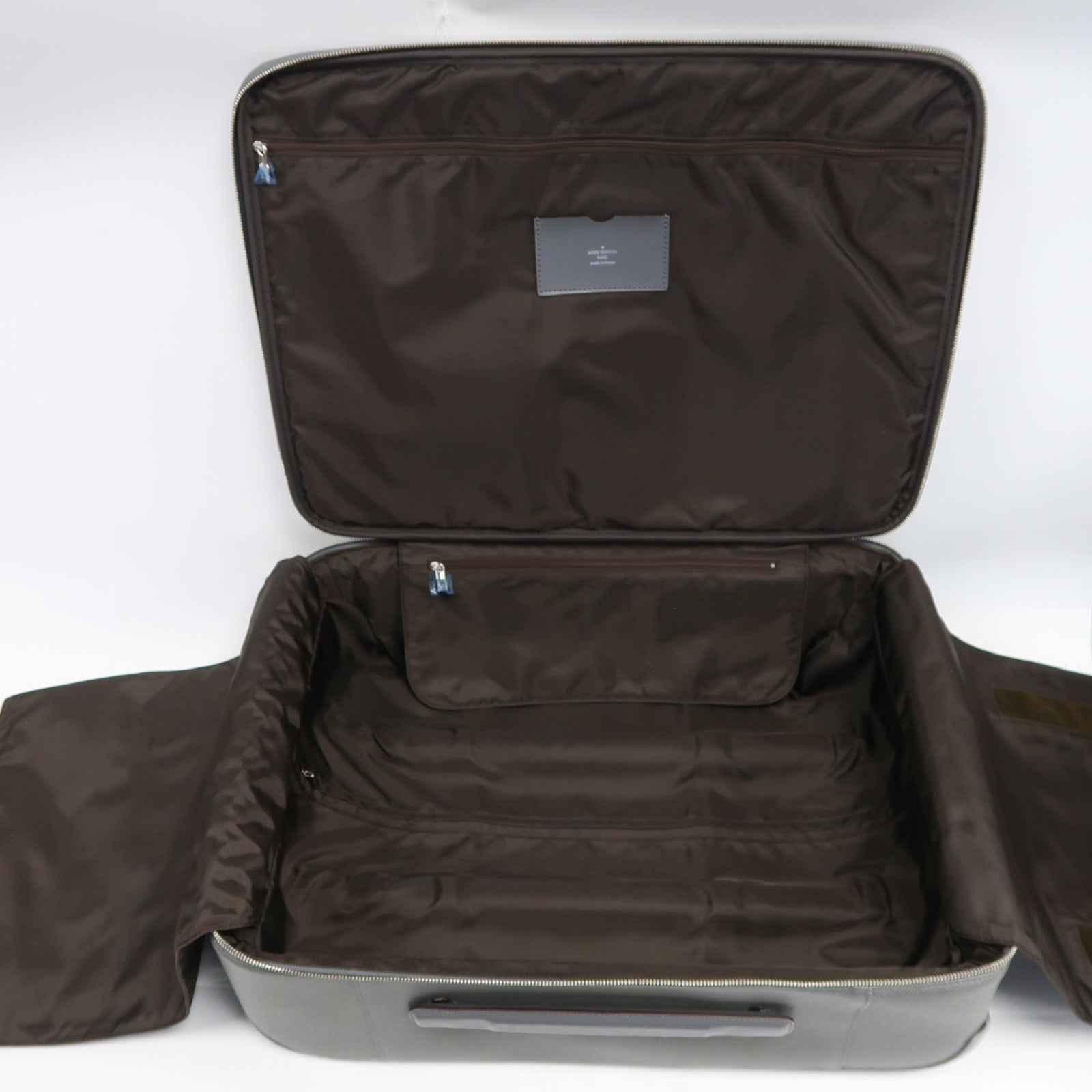 LOUIS VUITTON 【激減優惠】Cuir Taiga Pegase 55銀扣行李箱灰色