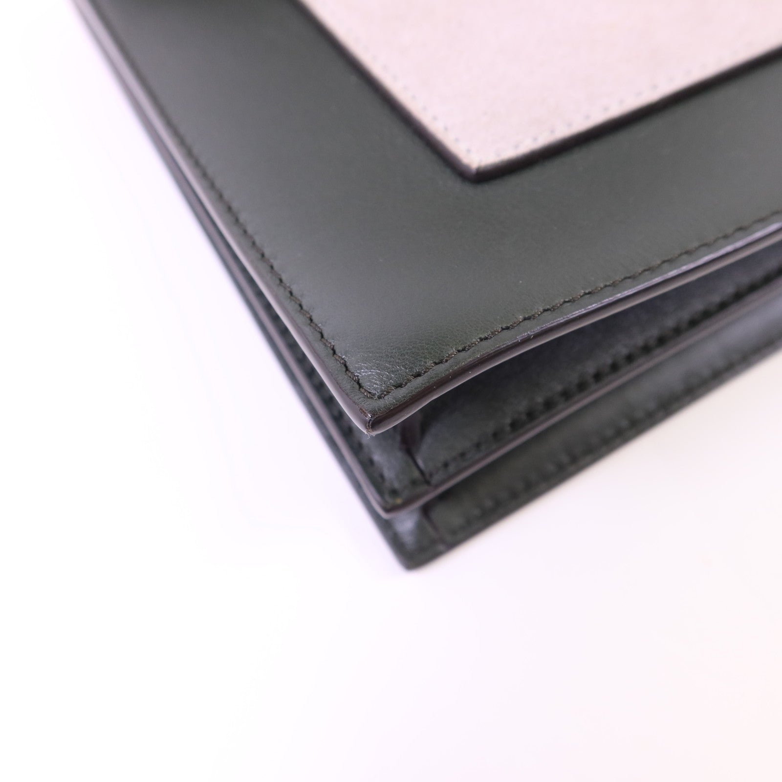 CELINE 牛皮皮革Envelope Shoulder Bag金扣鏈帶肩背袋