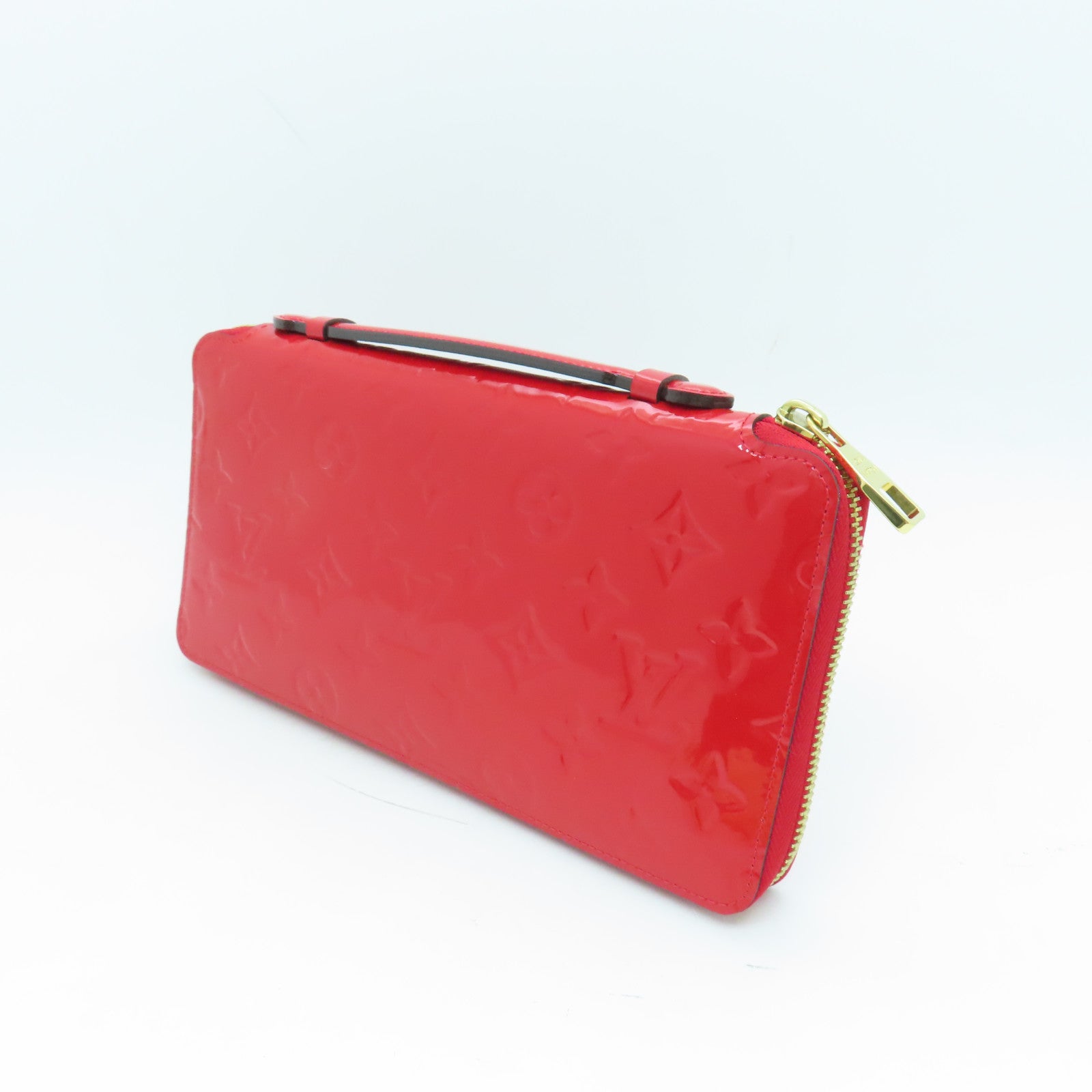 LOUIS VUITTON 【激減優惠】Vernis Daily Organizer Wallet金扣長錢包紅色