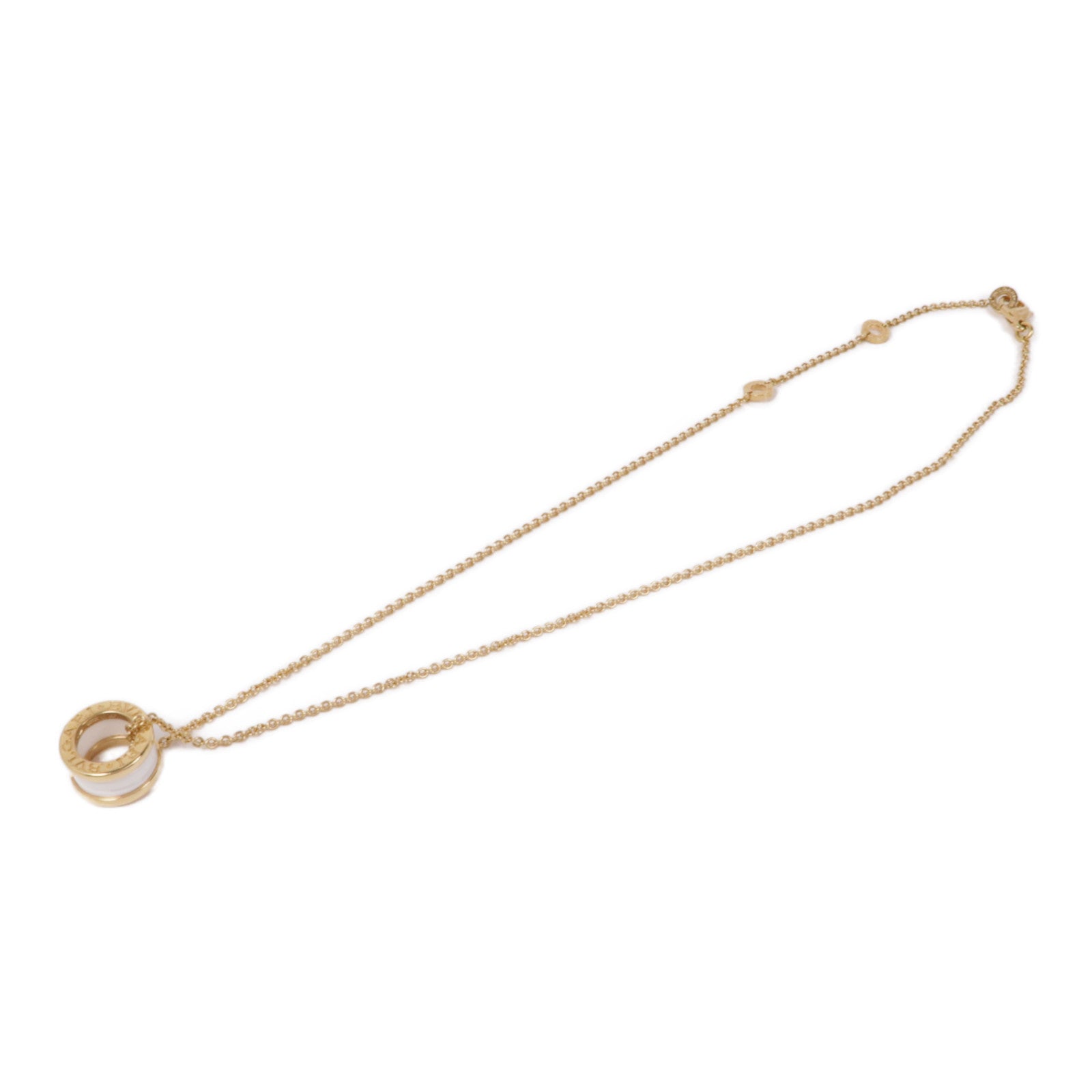BVLGARI 【激減優惠】18K黃金/陶瓷B-Zero1 Necklace項鍊