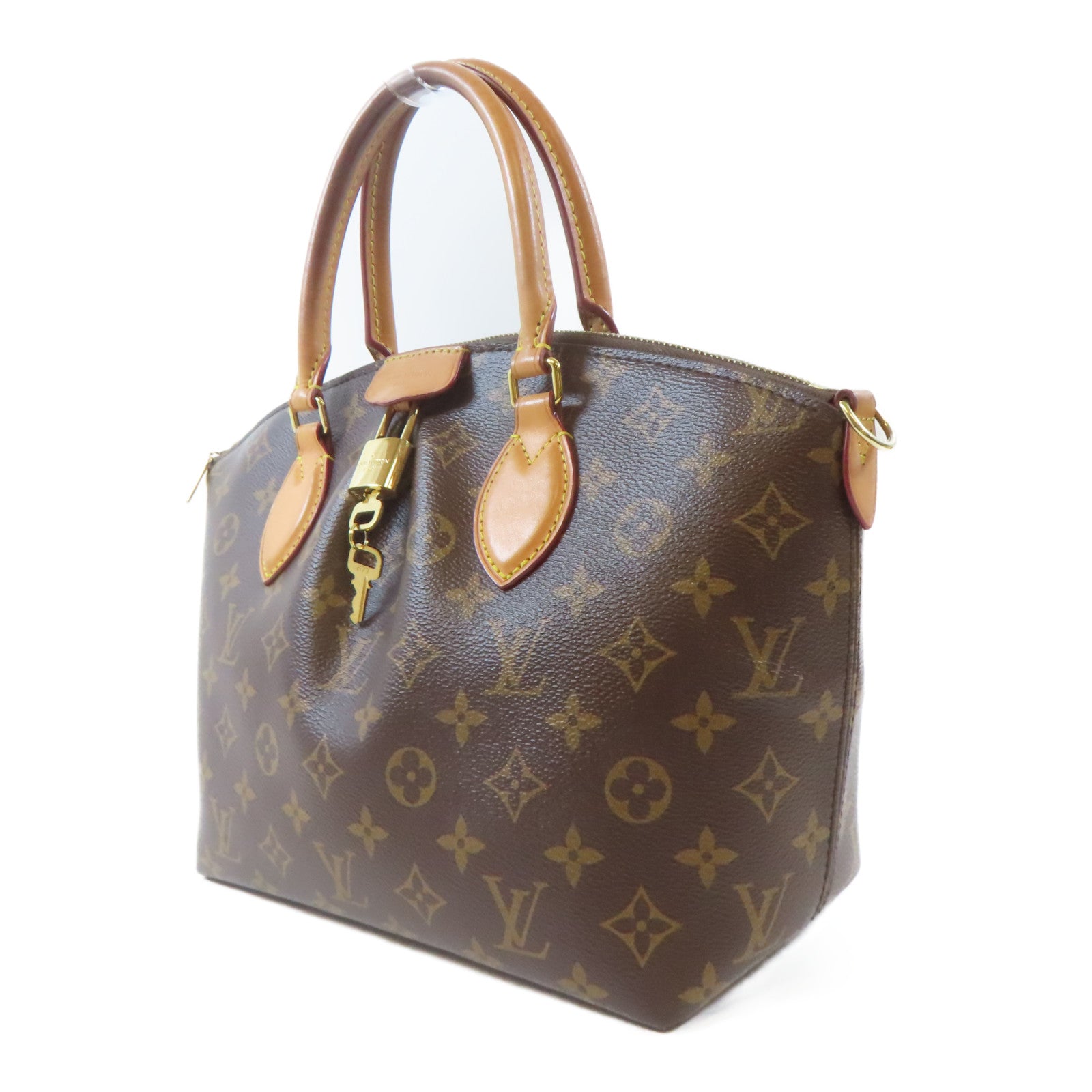 LOUIS VUITTON Monogram Boetie PM金扣手挽肩背兩用袋啡色