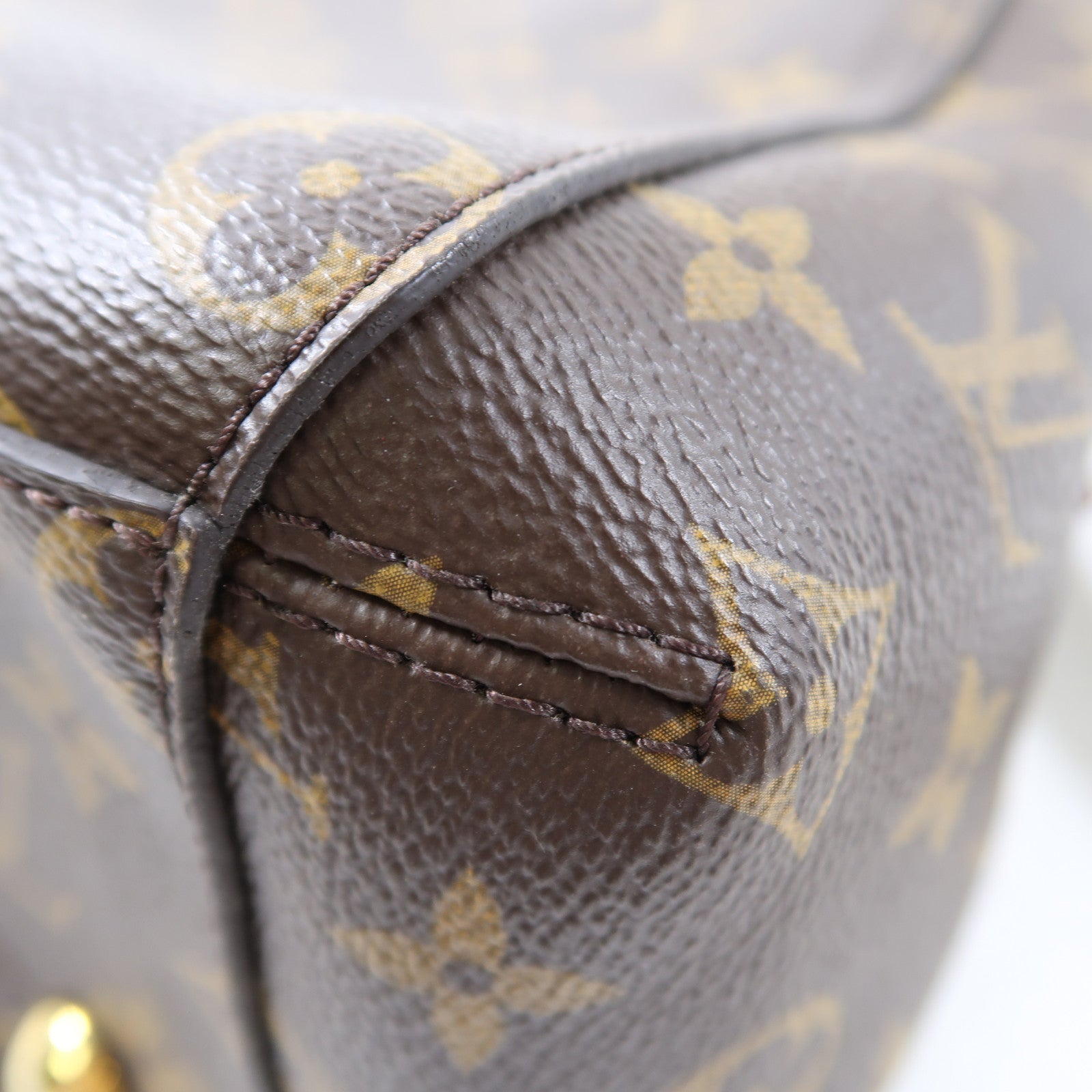 LOUIS VUITTON 【激減優惠】Monogram Montaigne金扣手挽肩背兩用袋啡色