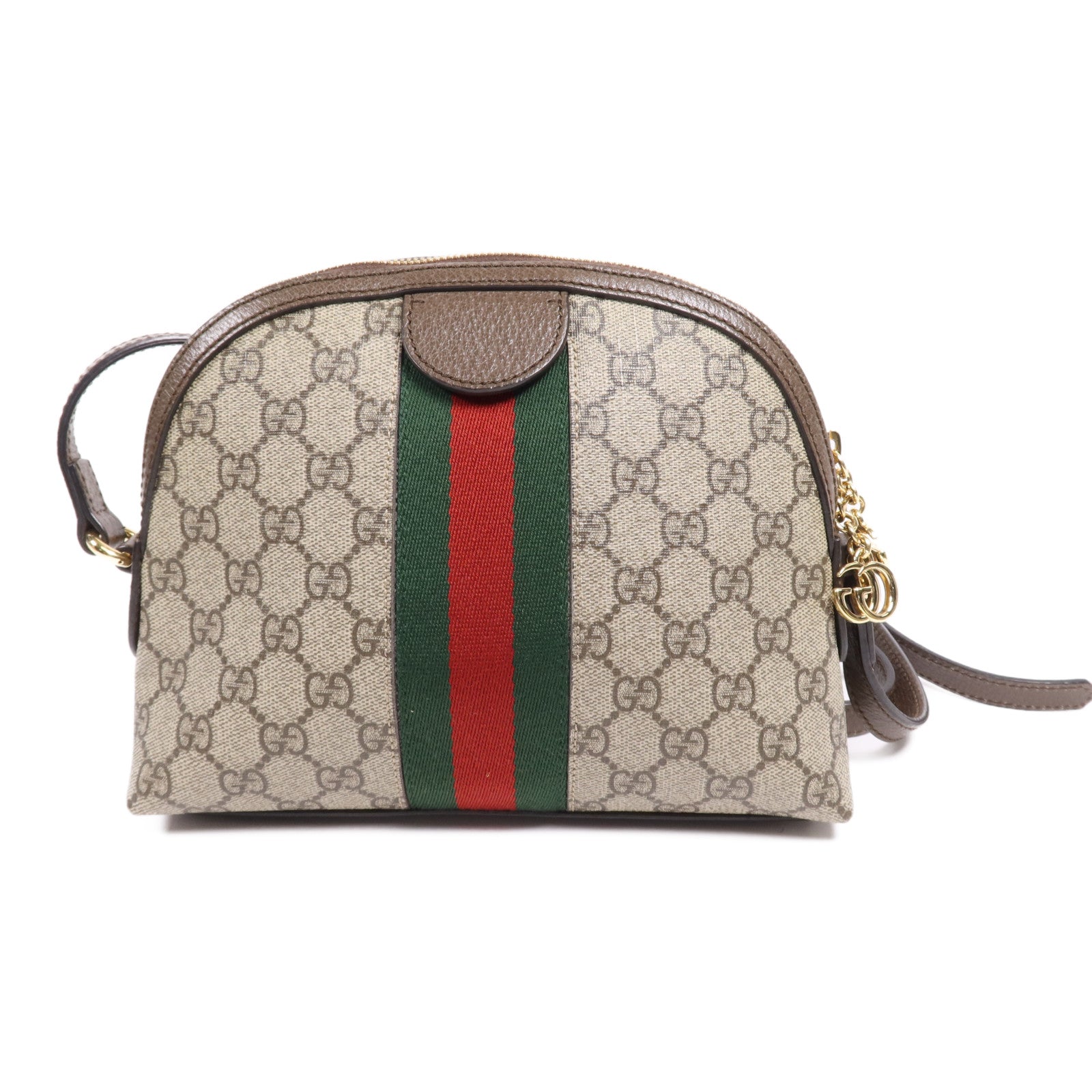 GUCCI 塗層帆布Ophidia GG金扣肩背袋