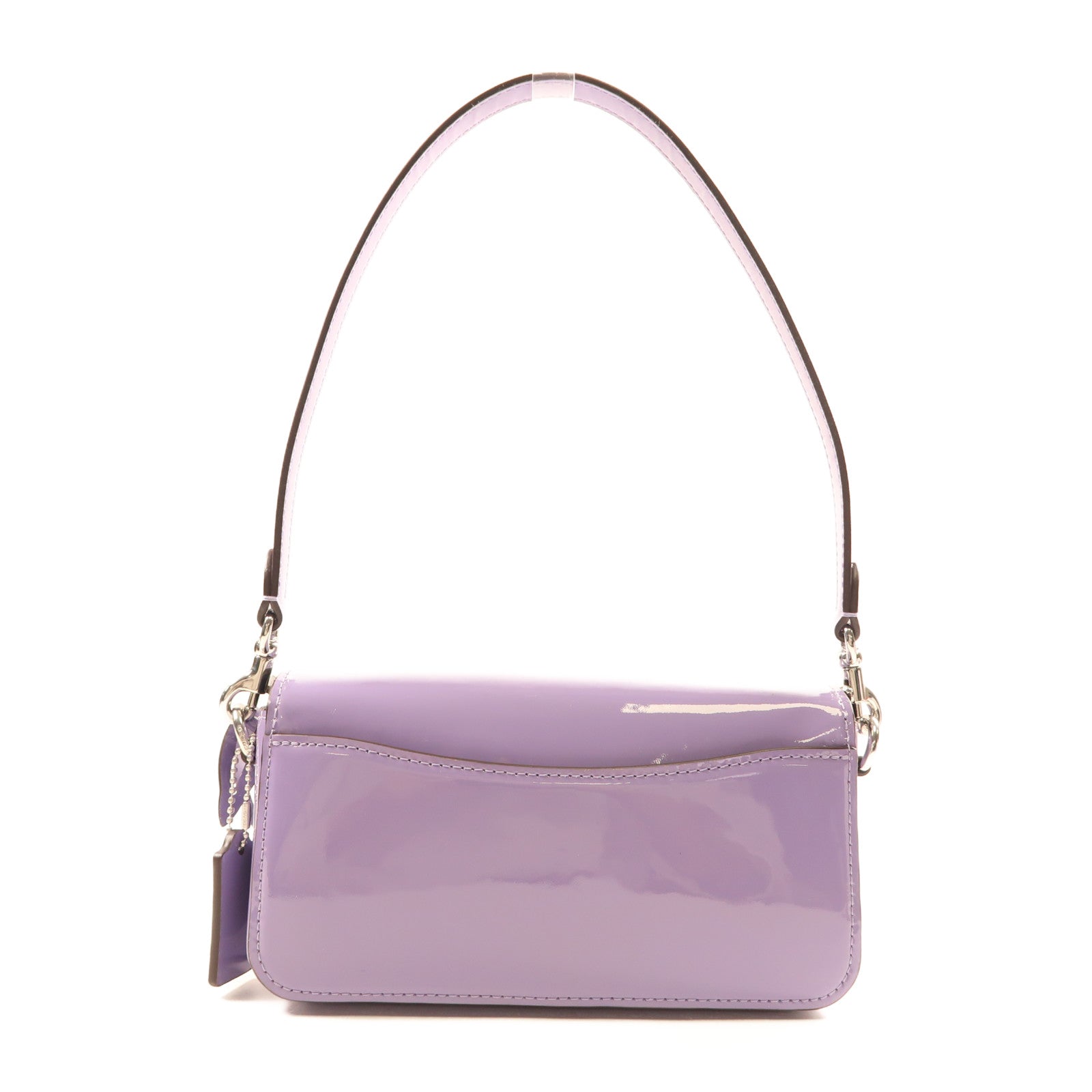 COACH 【激減優惠】漆皮皮革Shoulder Bag銀扣肩背袋