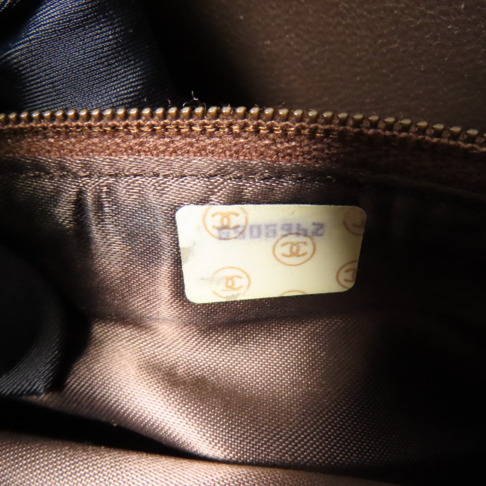 CHANEL 羊皮皮革Vintage Chain Shoulder金扣肩背袋