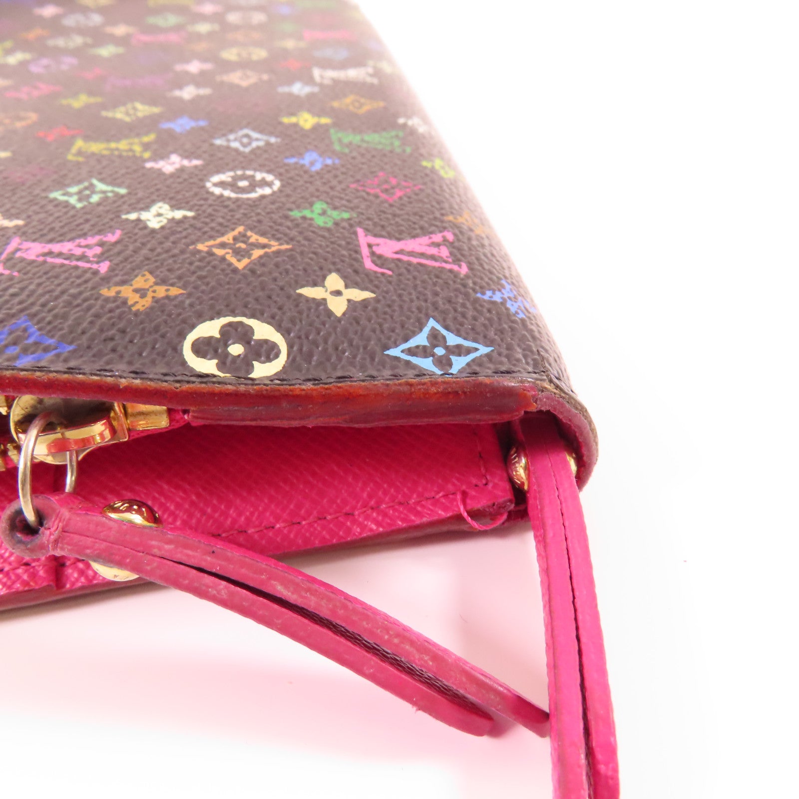 LOUIS VUITTON 【激減優惠】Monogram Multicolore Long Bifold Wallet金扣長錢包