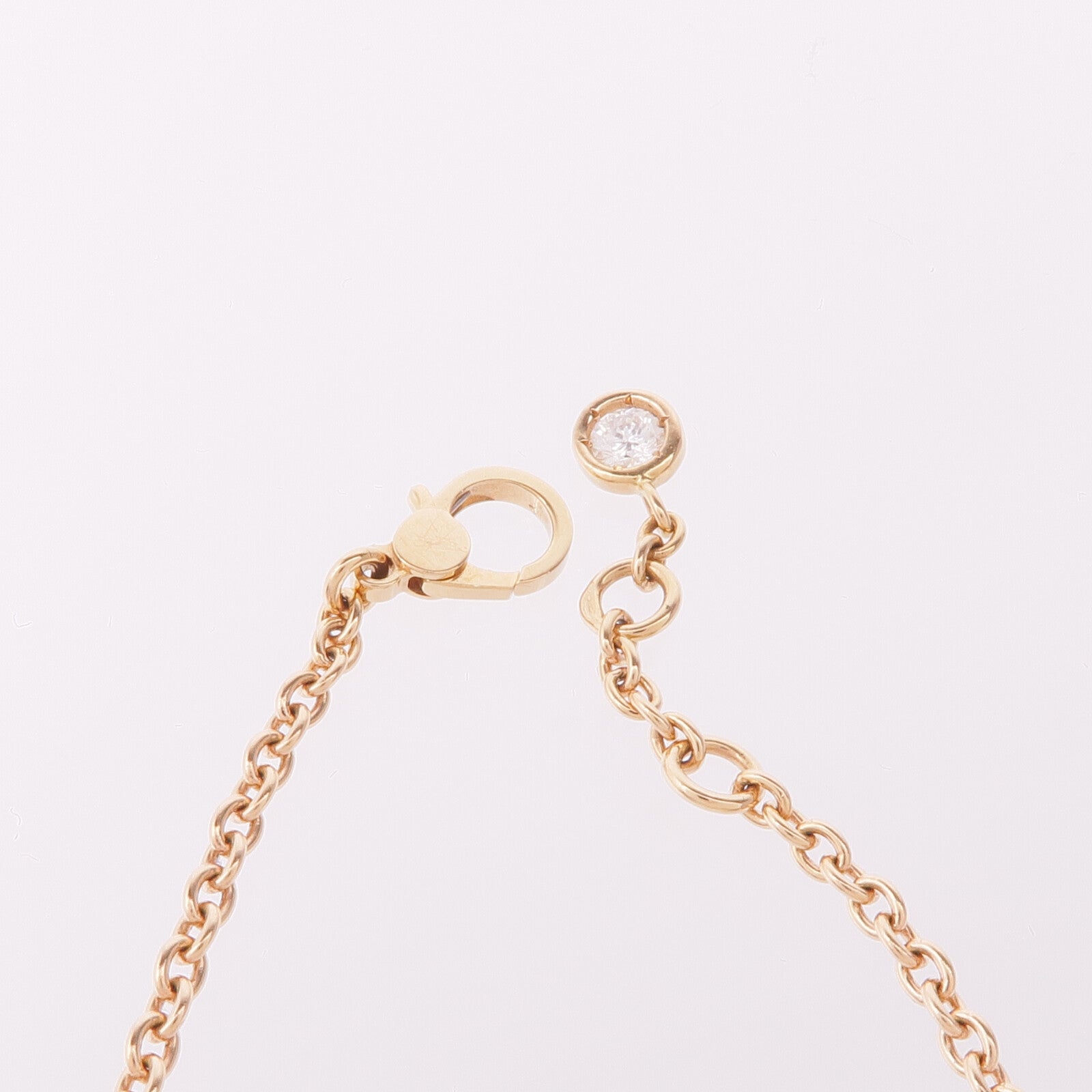 HERMES 18K玫瑰金Finesse Bracelet鑽石手鏈