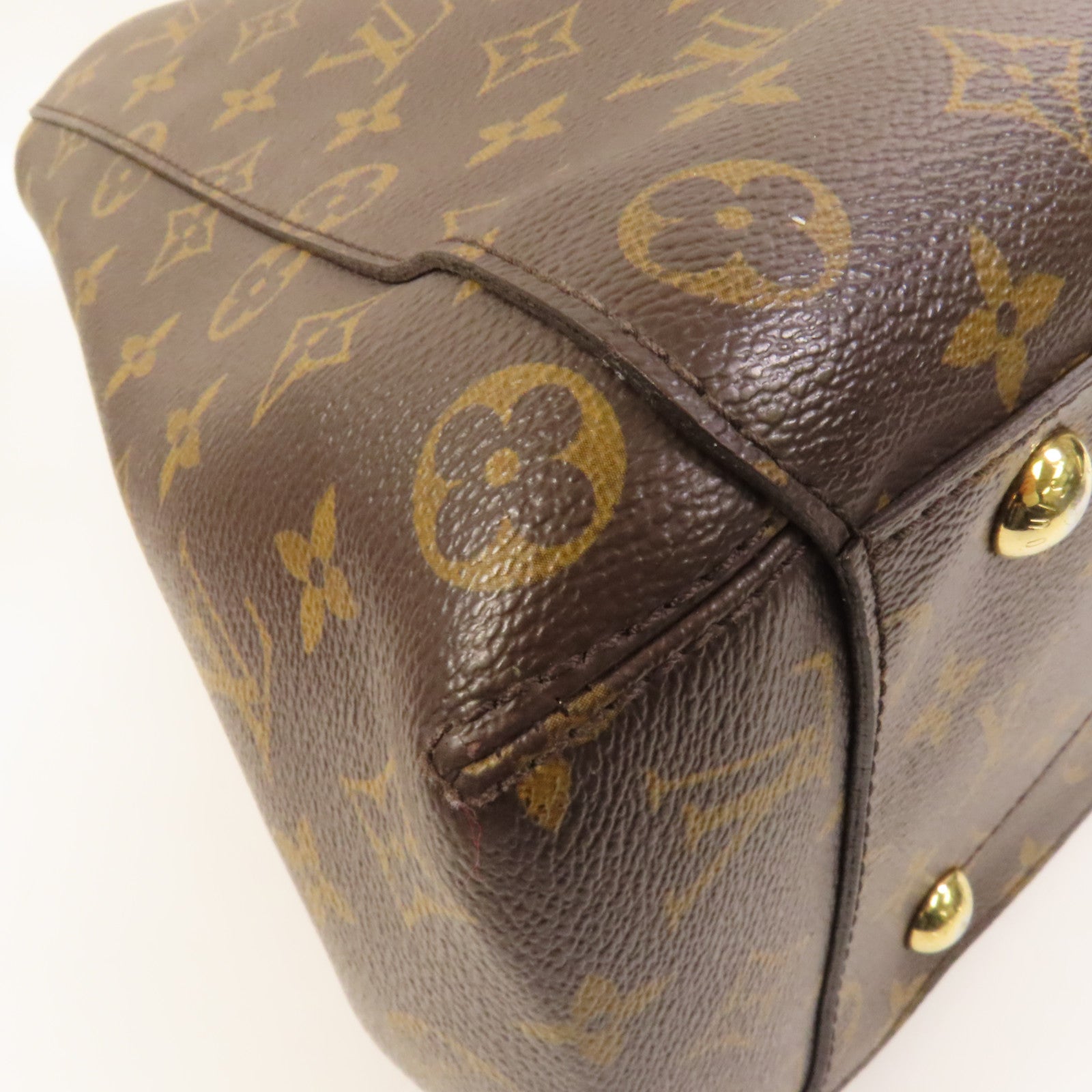 LOUIS VUITTON Monogram Montaigne MM金扣手挽肩背兩用袋