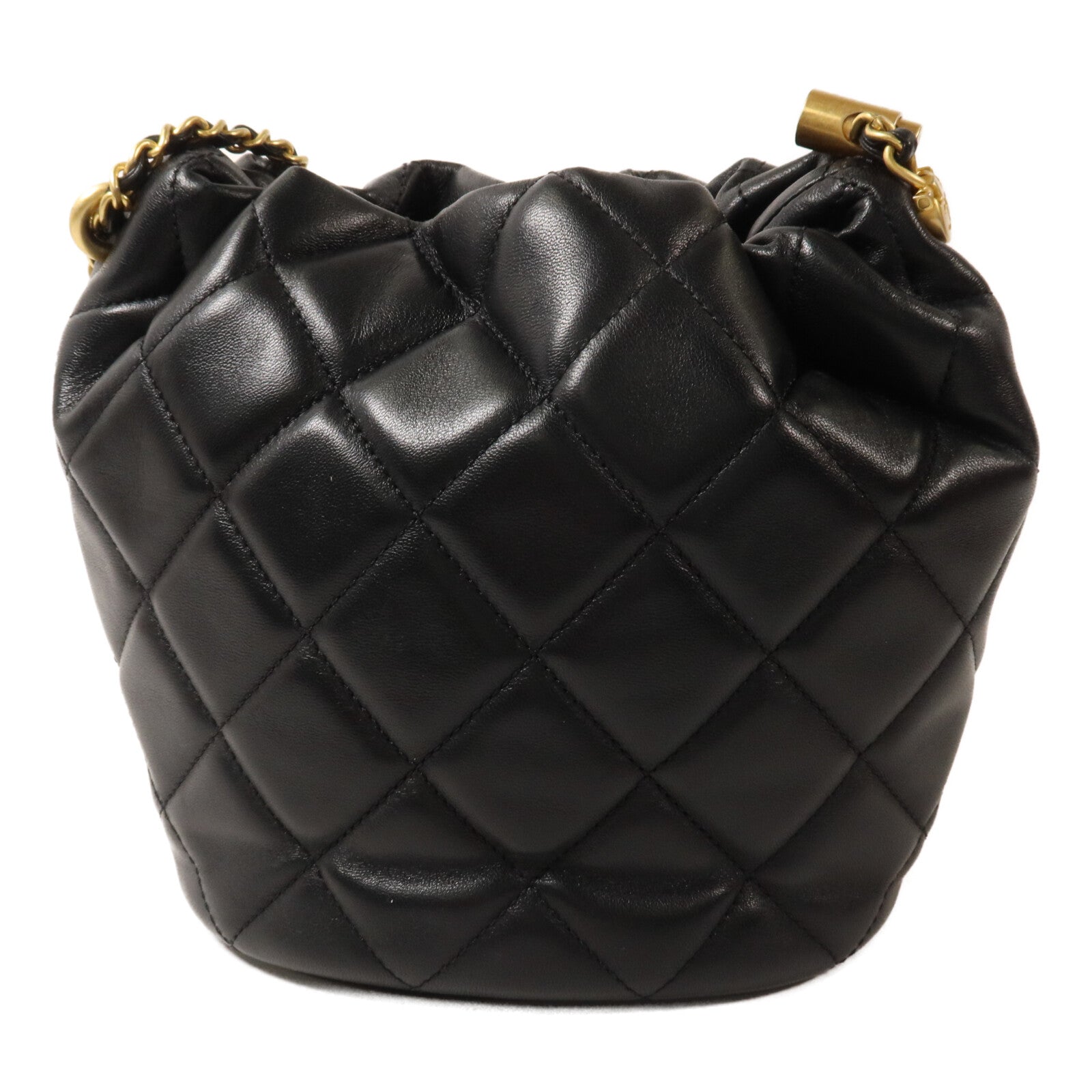 CHANEL 羊皮皮革My Perfect Mini Bucket Bag鏈帶肩背袋