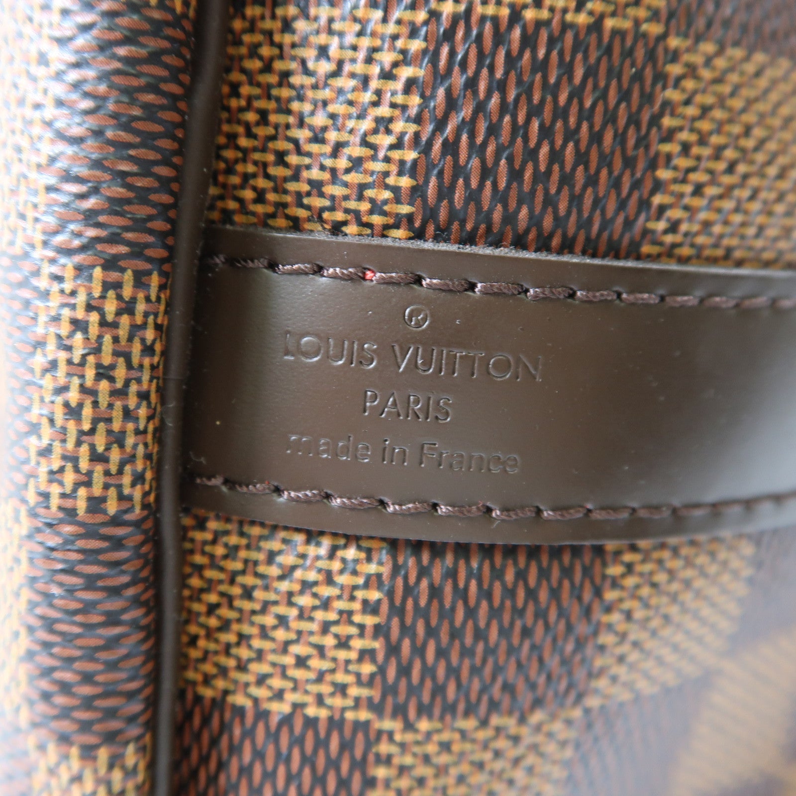LOUIS VUITTON Damier Speedy Bandouliere 30金扣手挽肩背兩用袋棕色