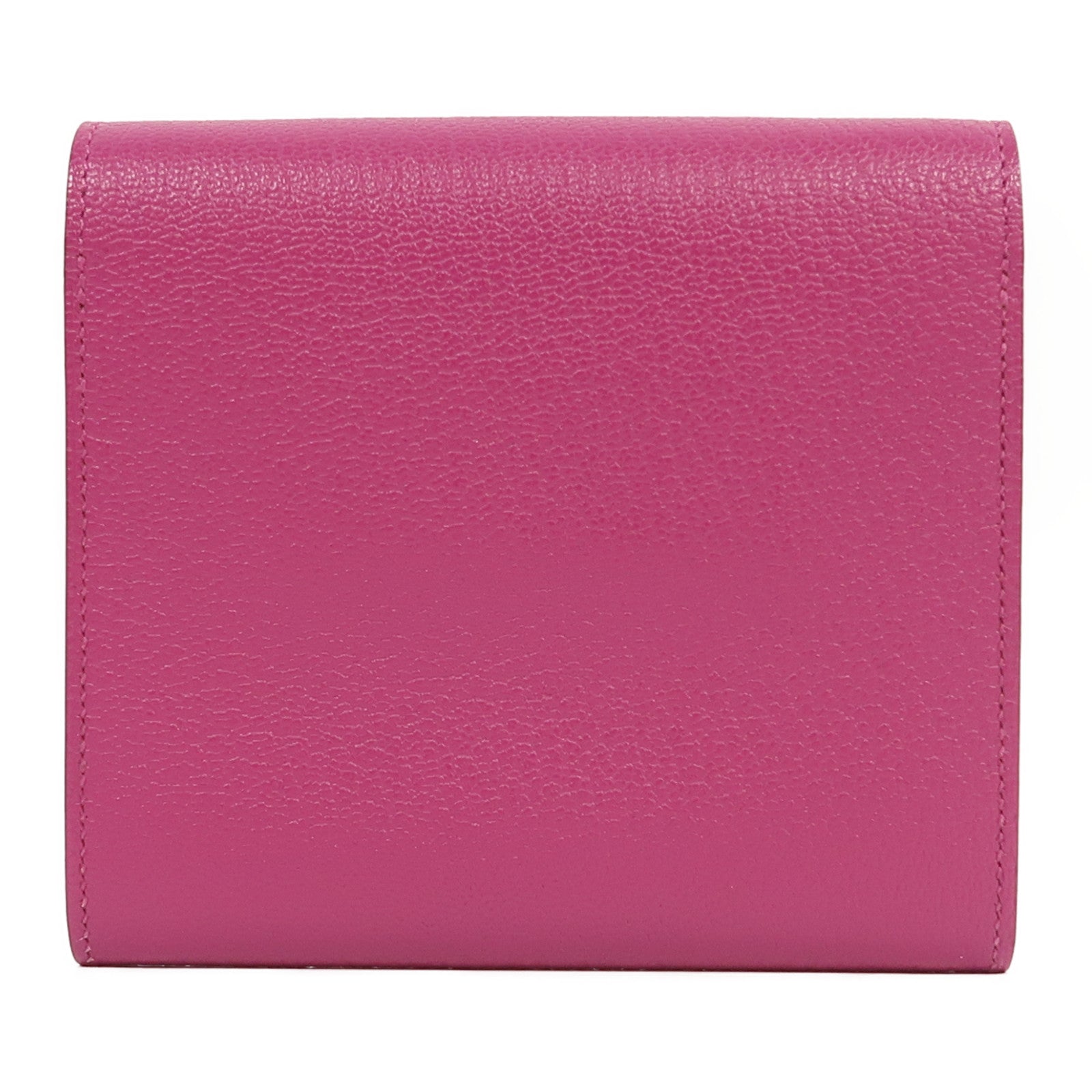 HERMES 【激減優惠】Chevre皮革Cinhetic To Go Wallet銀扣肩背袋木蘭粉色