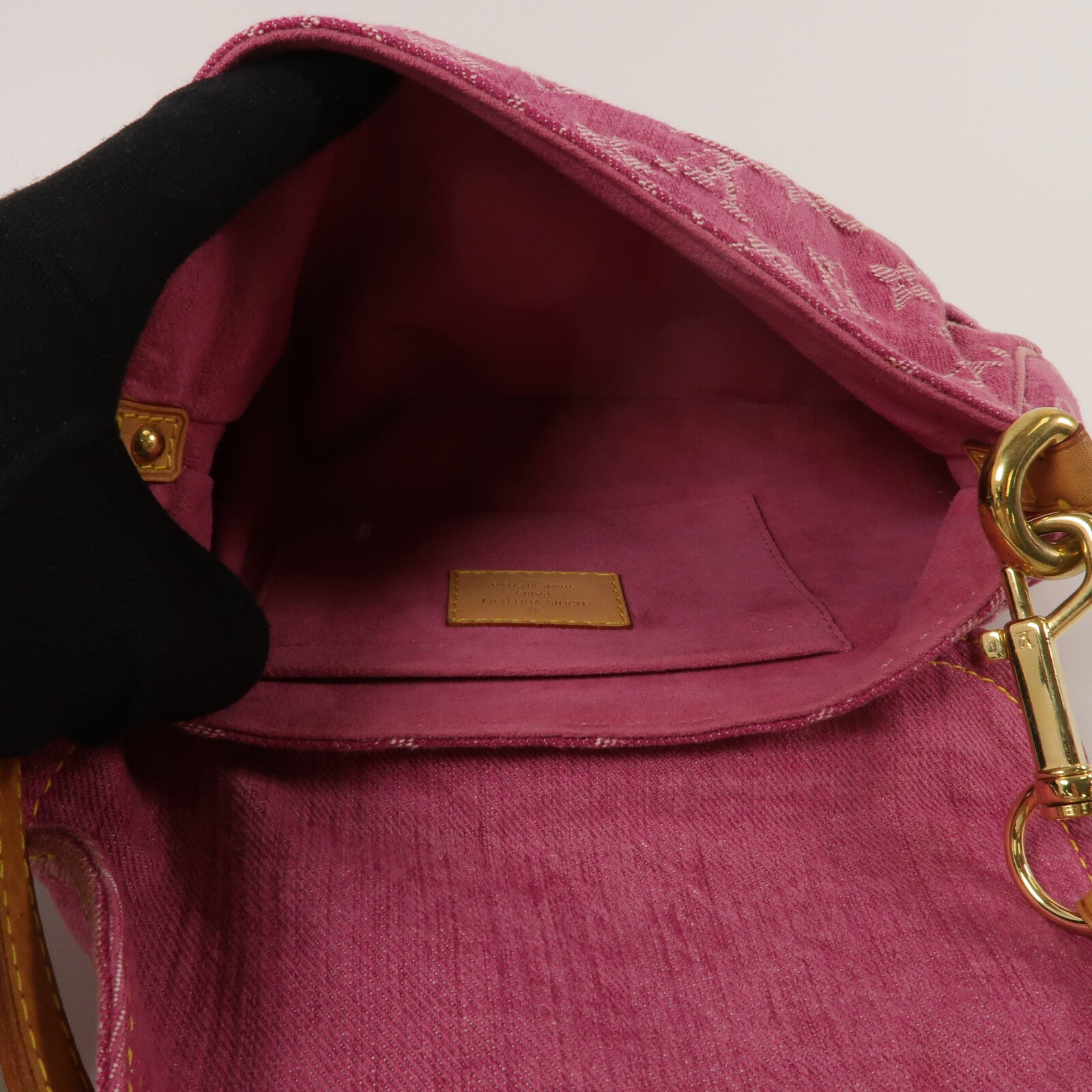 LOUIS VUITTON Monogram Denim Mini Pleaty肩背袋
