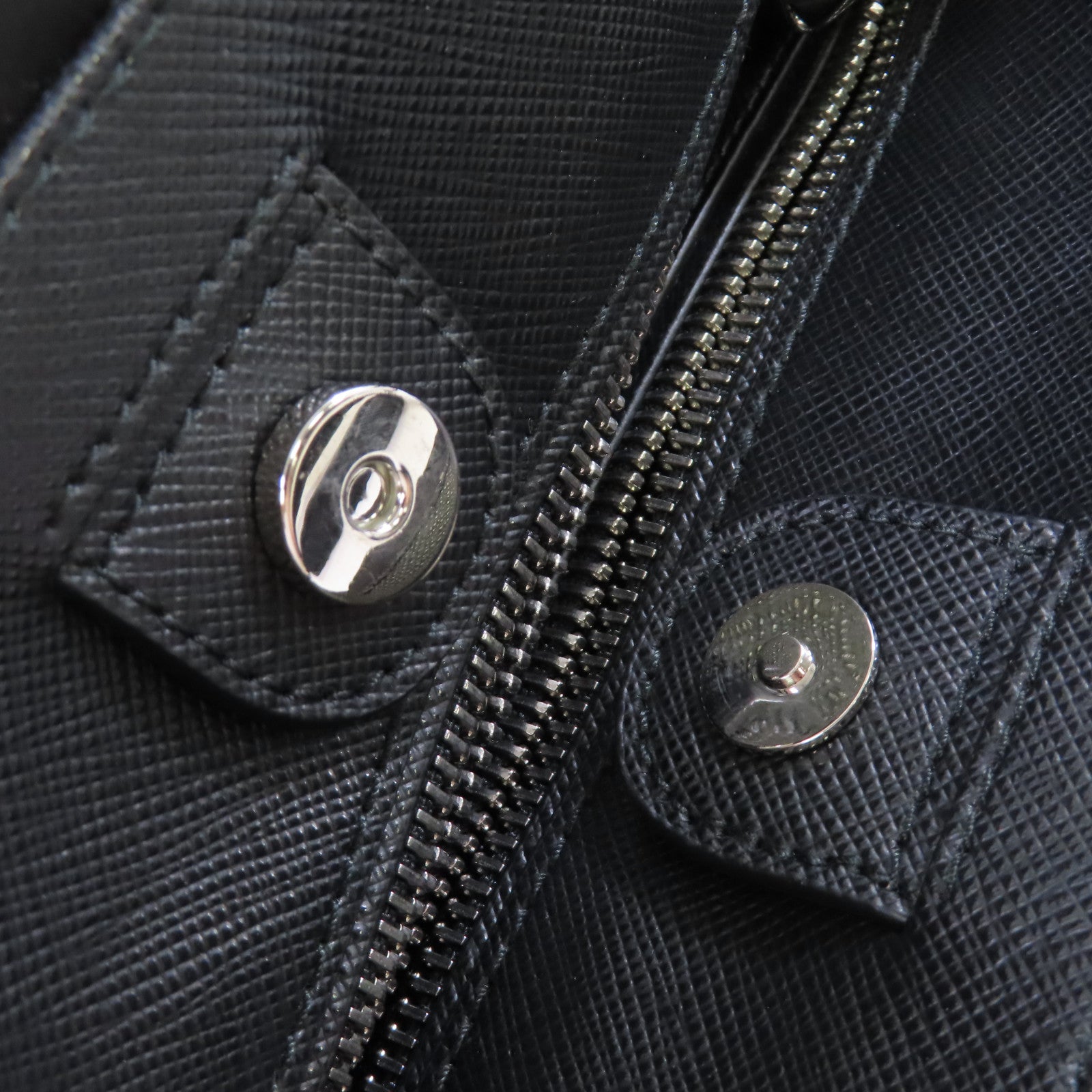 PRADA 尼龍2Way Shoulder Bag銀扣手挽肩背兩用袋黑色