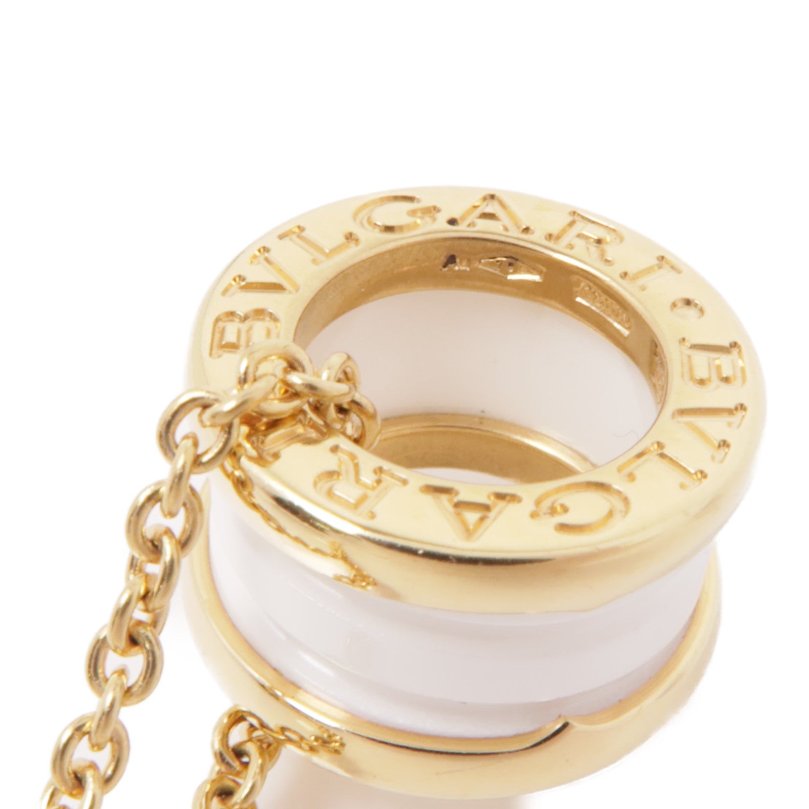BVLGARI 【激減優惠】18K黃金/陶瓷B-Zero1 Necklace項鍊