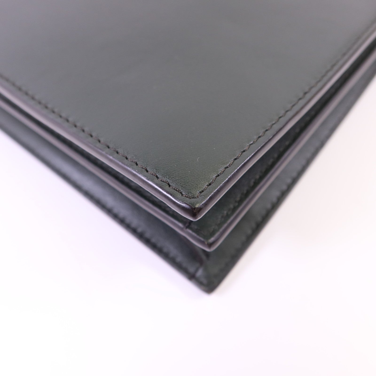 CELINE 牛皮皮革Envelope Shoulder Bag金扣鏈帶肩背袋