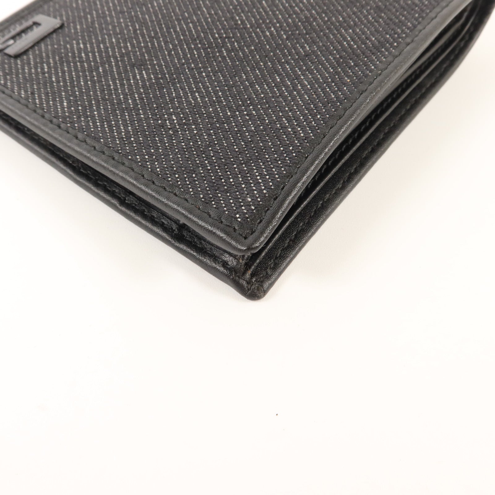 GUCCI 牛仔布料/牛皮皮革Bifold Wallet錢包