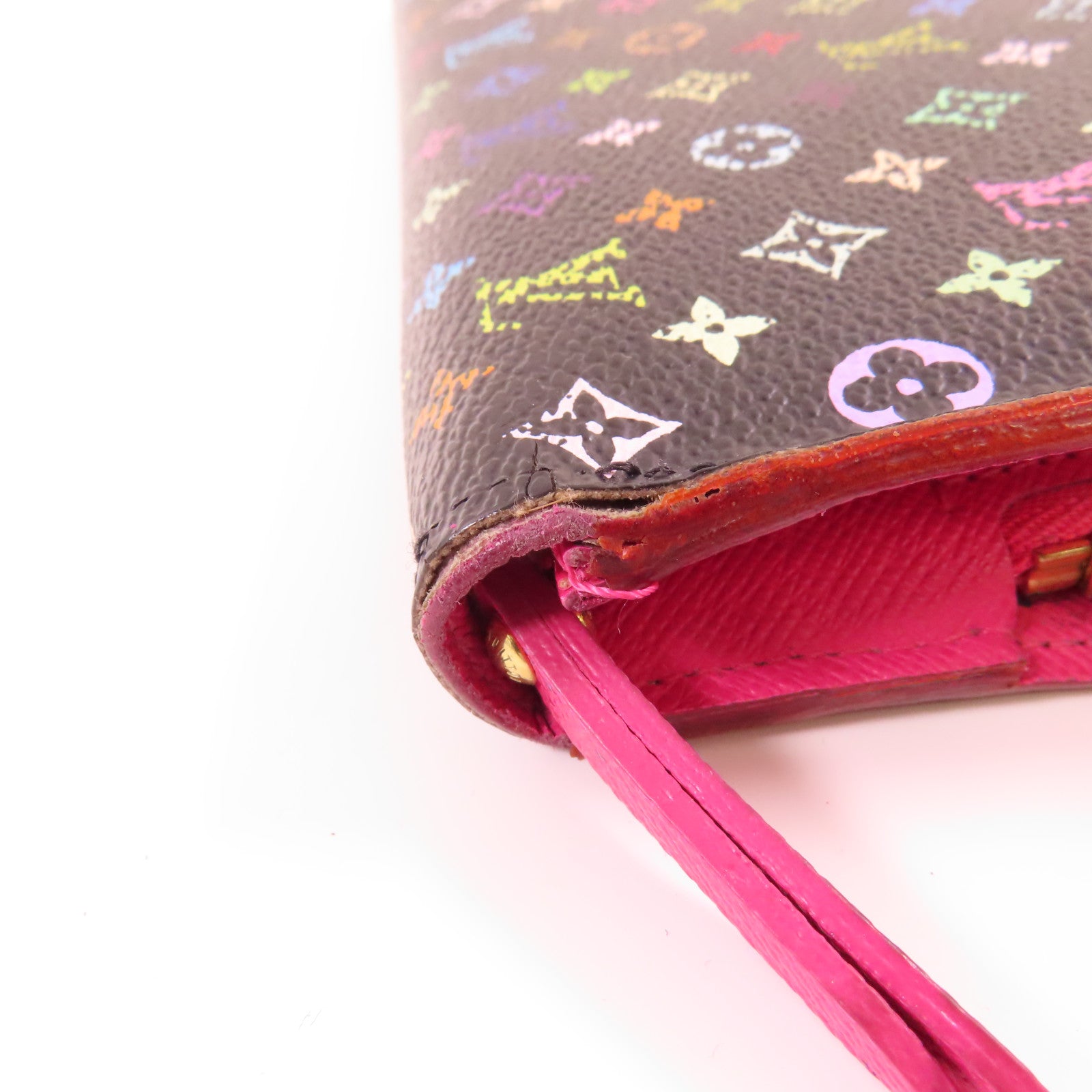 LOUIS VUITTON 【激減優惠】Monogram Multicolore Long Bifold Wallet金扣長錢包