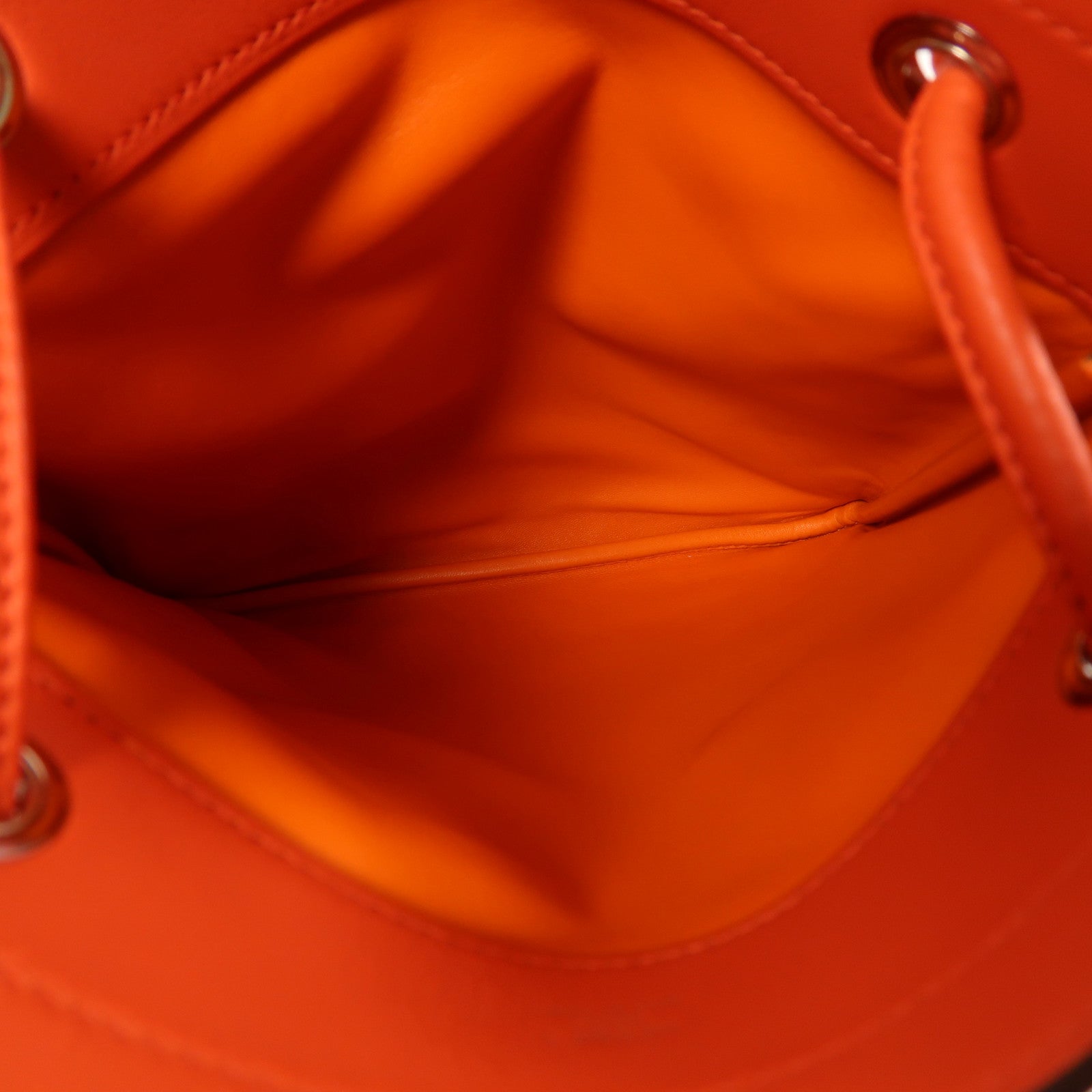 HERMES Swift皮革Aline Mini銀扣肩背袋Feu