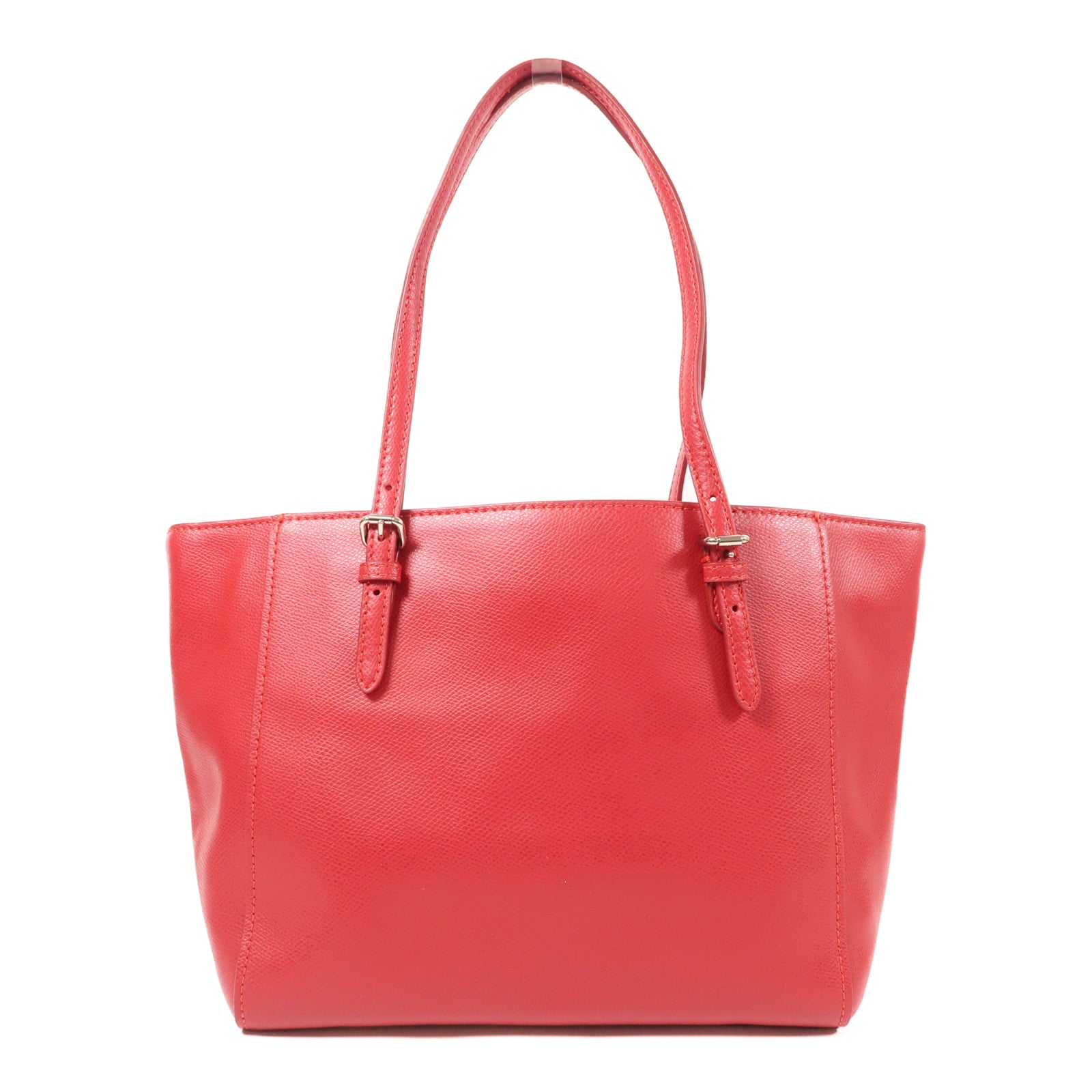 COACH 牛皮皮革Shoulder Bag銀扣肩背袋
