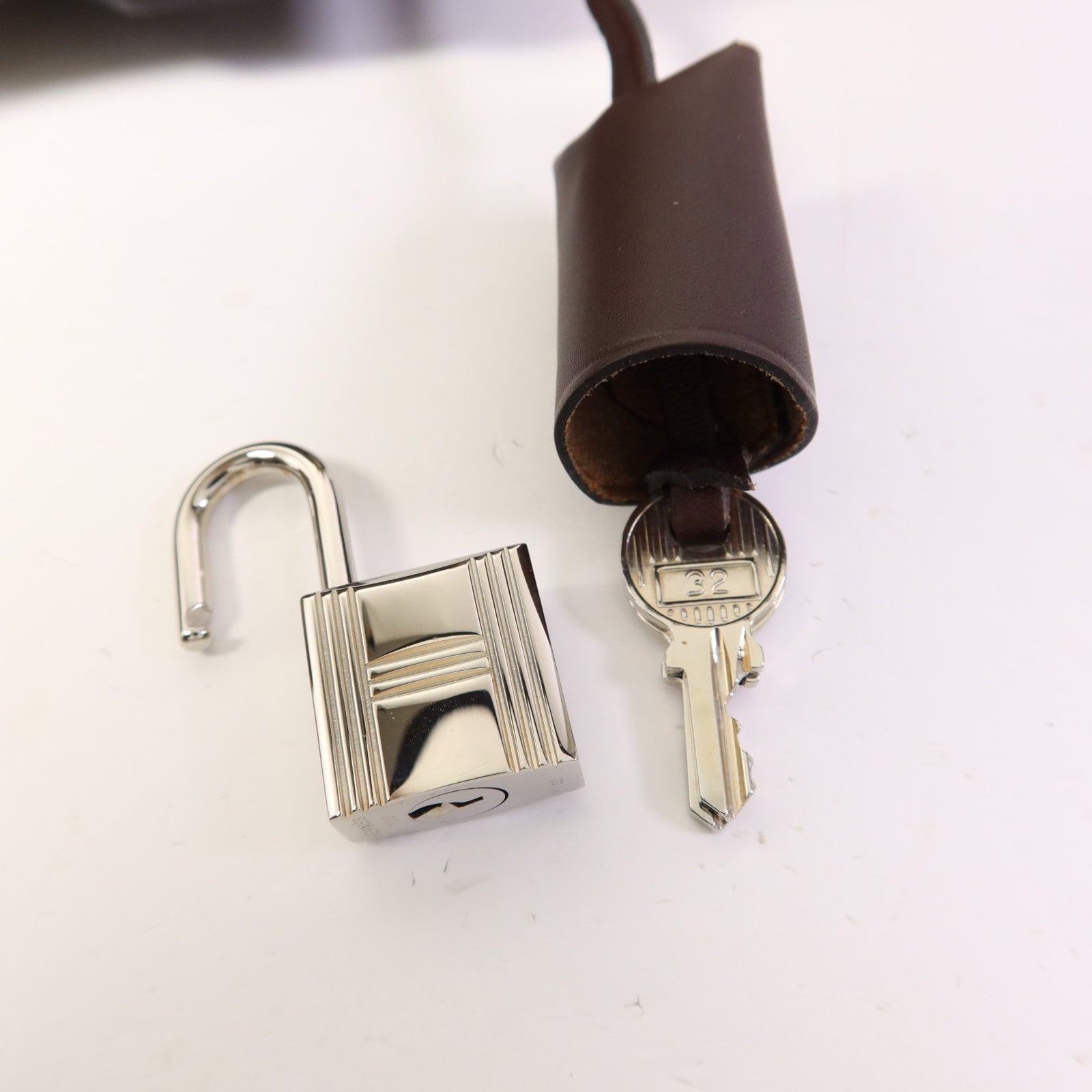 HERMES 帆布Herbag PM銀扣手挽肩背兩用袋Etoupe