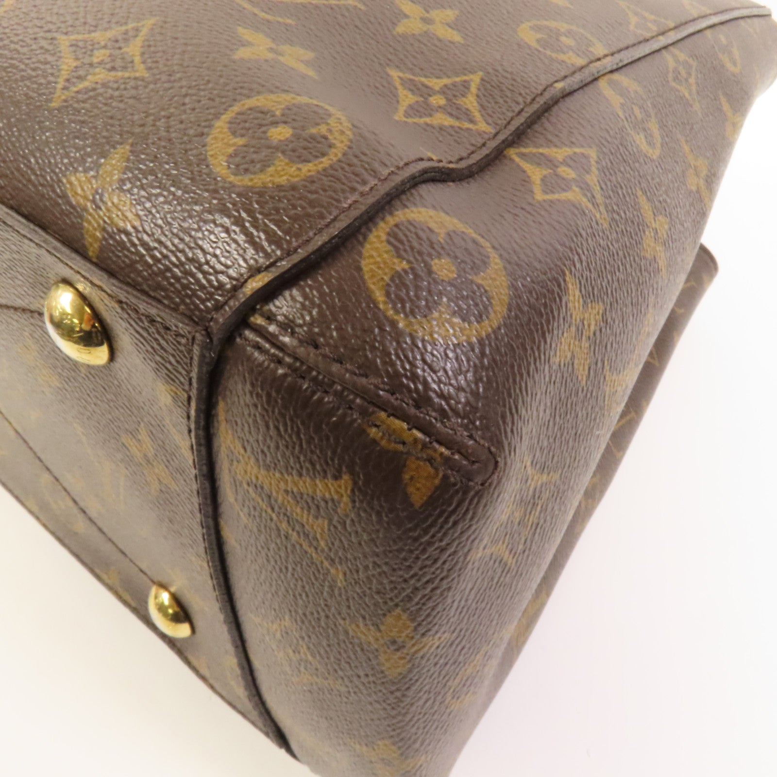 LOUIS VUITTON Monogram Montaigne MM金扣手挽肩背兩用袋