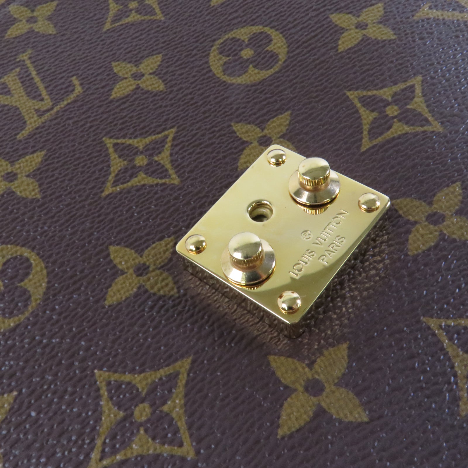 LOUIS VUITTON Monogram Reverse Pochette Metis金扣手挽肩背兩用袋