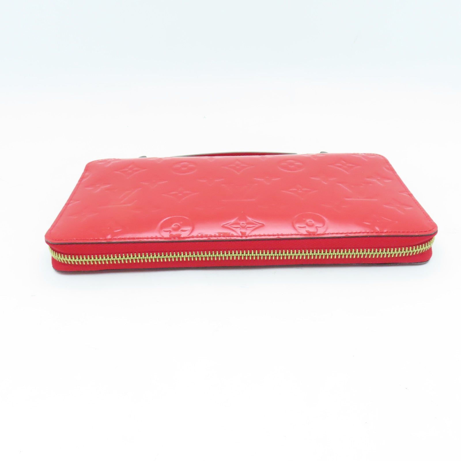LOUIS VUITTON 【激減優惠】Vernis Daily Organizer Wallet金扣長錢包紅色