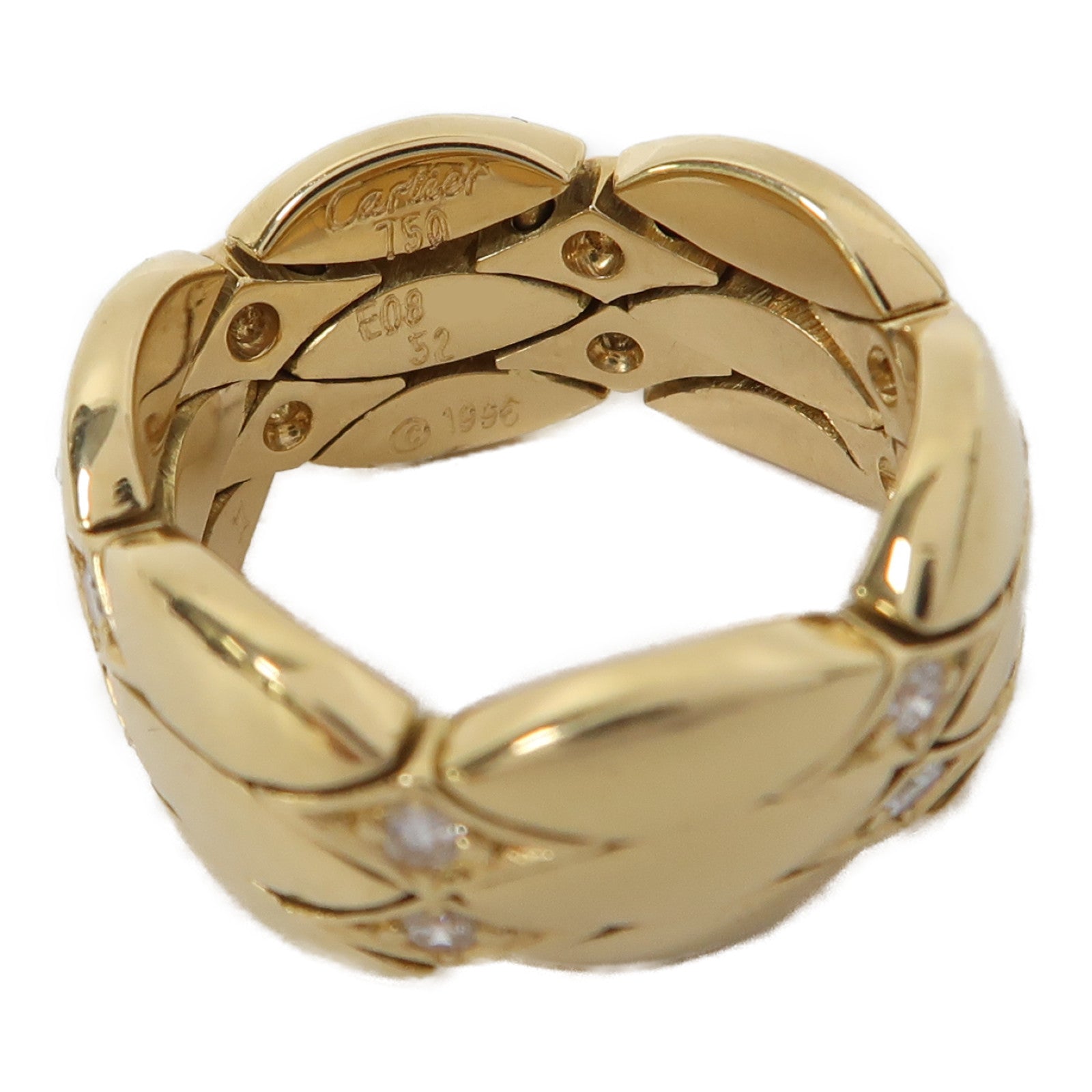 CARTIER 18K黃金Ring戒指Cartier#52/US#6