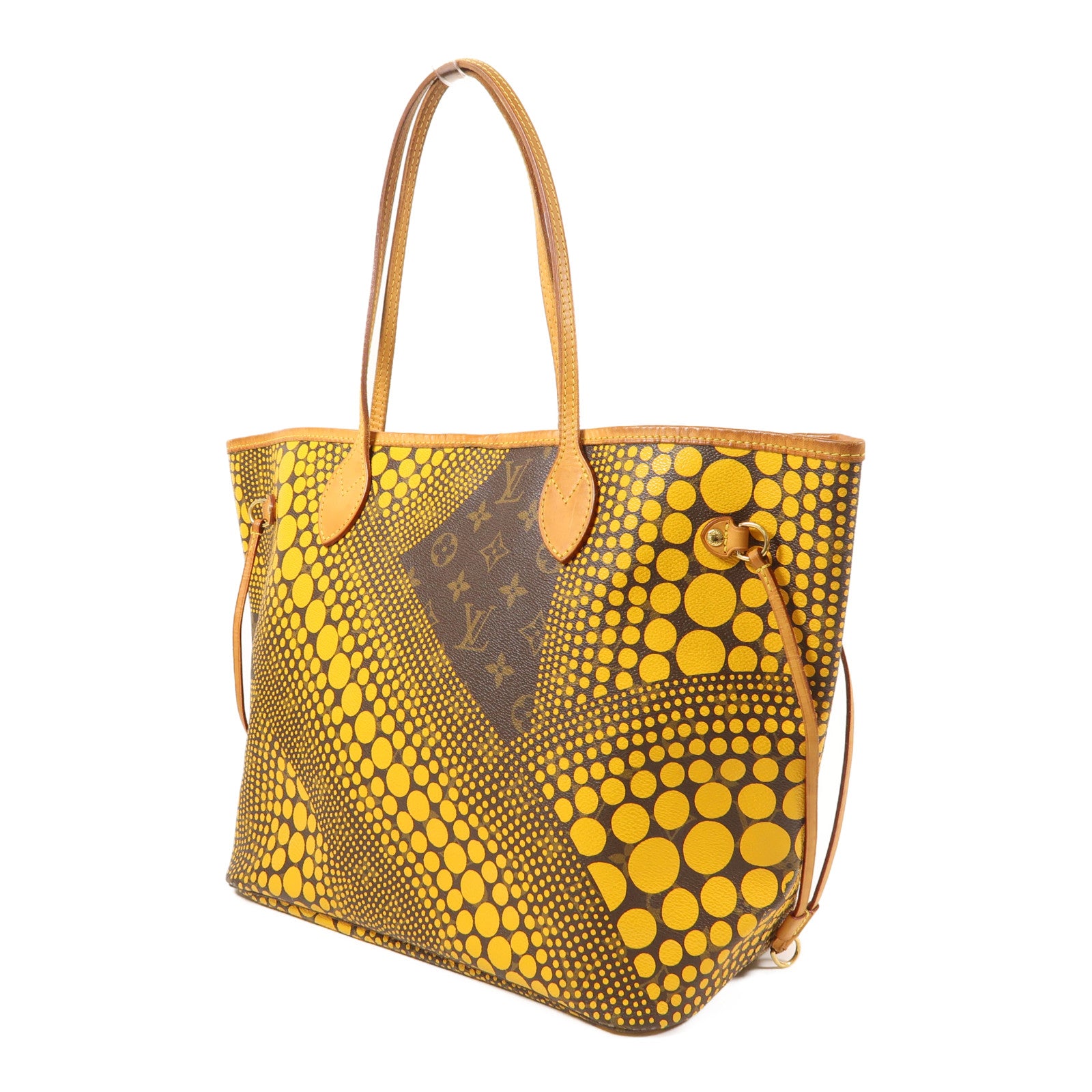 LOUIS VUITTON 【激減優惠】Monogram YK Neverfull MM金扣手挽袋