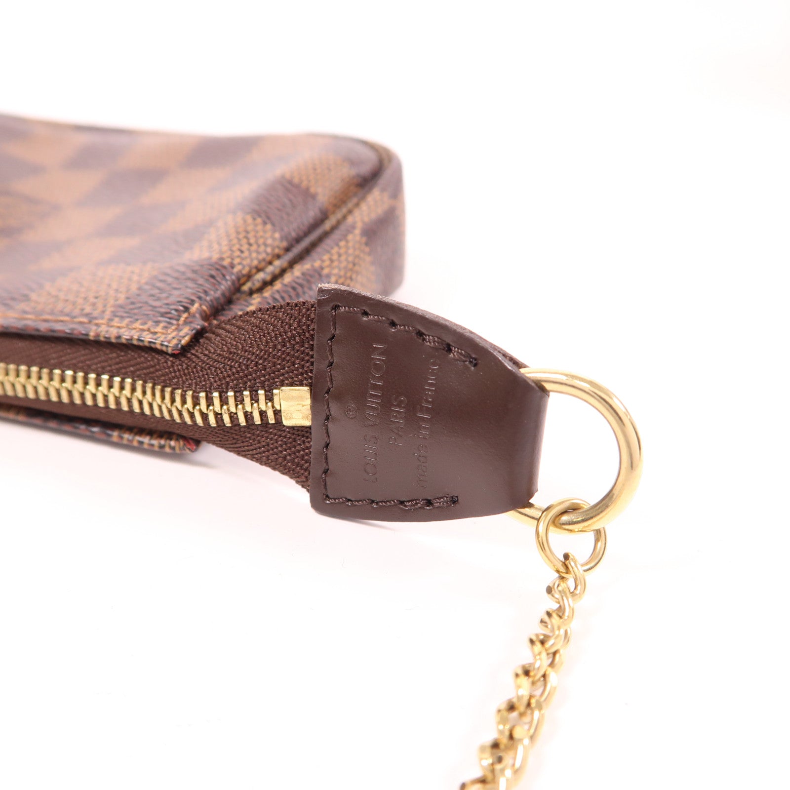 LOUIS VUITTON 【激減優惠】Damier Mini Pochette Accessoires金扣手挽袋